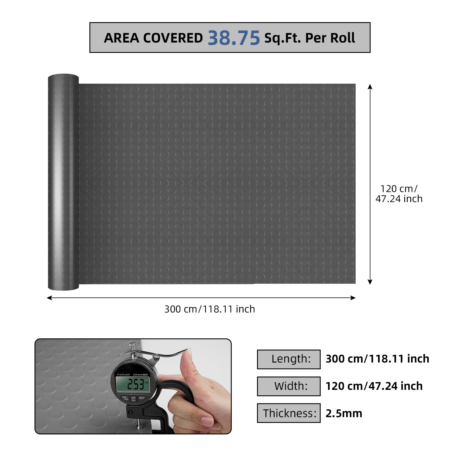 Dexmalle T3832P428761 Garage-Flooring-Rolls - View #3