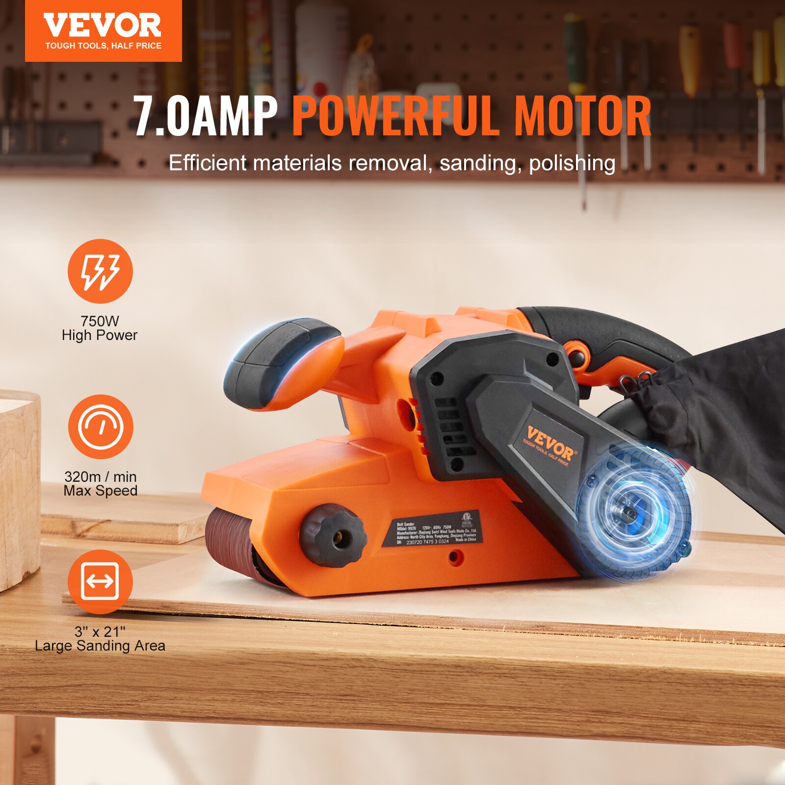 VEVOR DSSGJS70AMP3XM17OV1 b100120 - View #3
