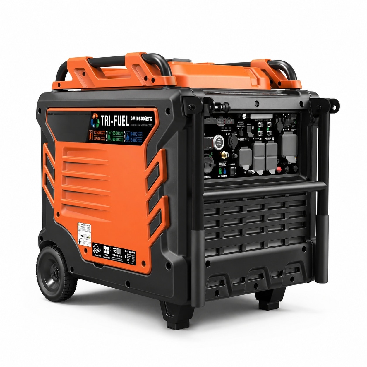 Misopily  Tri Fuel Portable Generator 10500 Watt 458cc Propane Natural Gas Remote Start Inverter 50A Outlet for Home Backup Power Sansujyuku sansujyuku.com