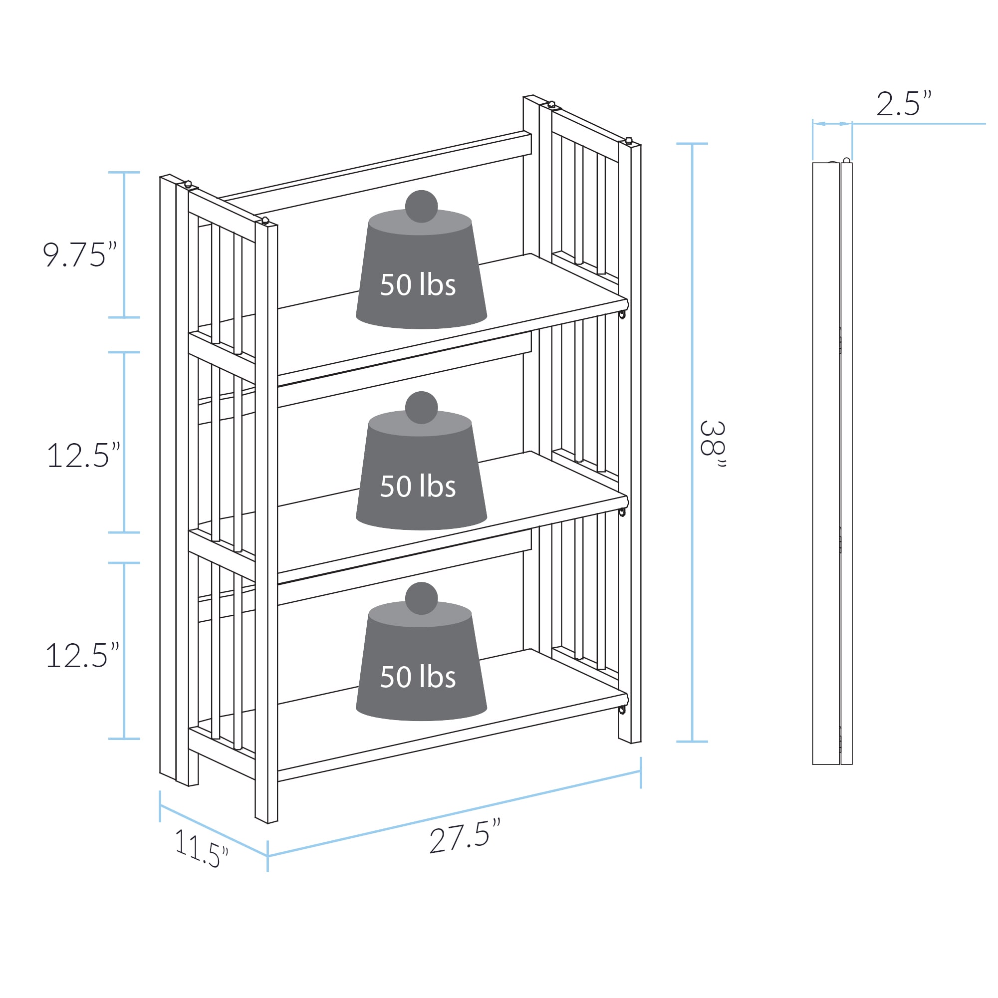 Casual Home 330-29 bookcases - View #11