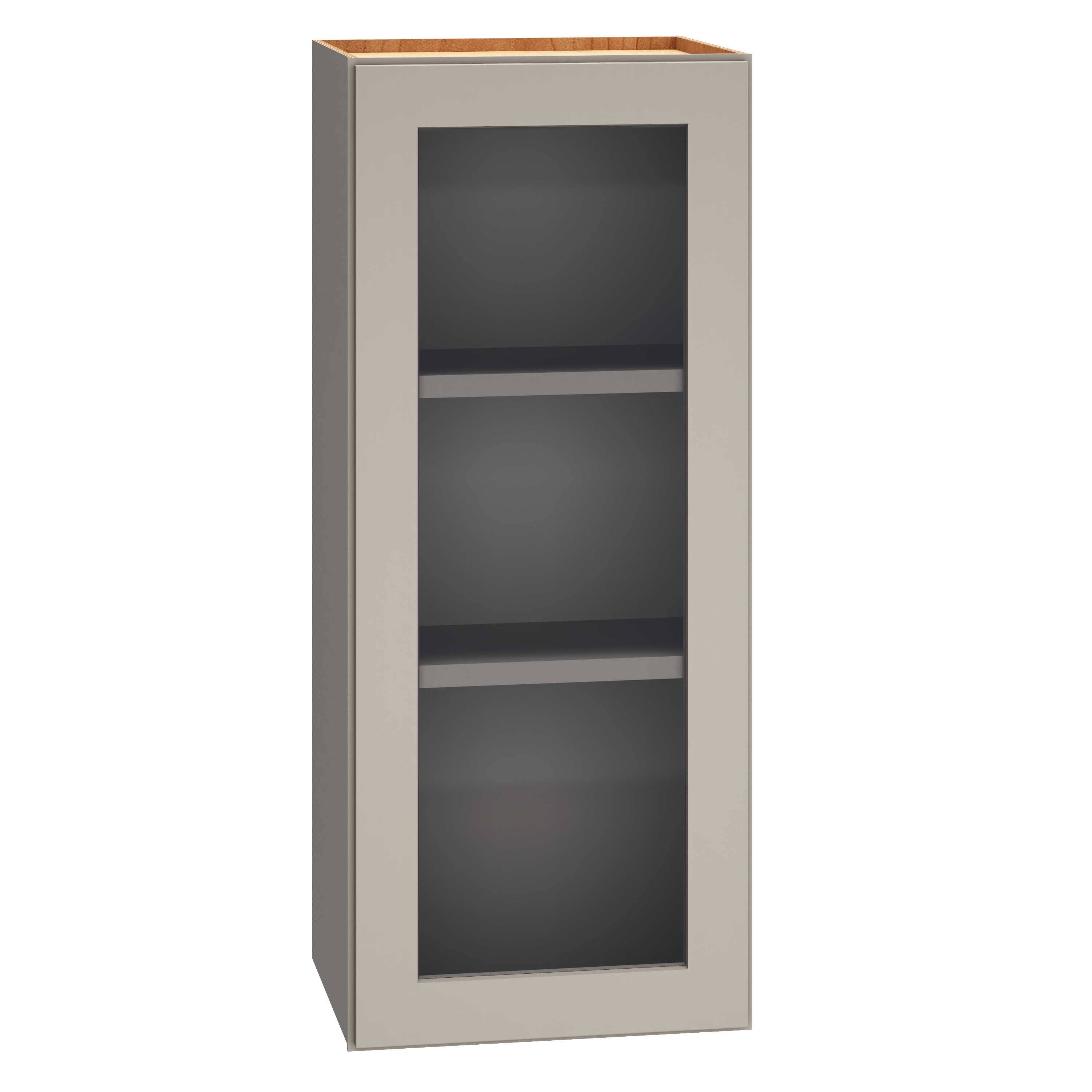 Diamond Express Jamestown 30-in W x 36-in H x 12-in D Cloud Gray Wall Fully Assembled Plywood Cabinet (Recessed Panel Shaker Door Style)