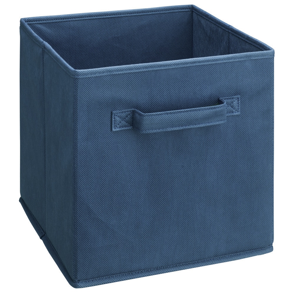 ClosetMaid Cubeicals 10.5-in W x 11-in H x 10.5-in D Blue Fabric  Collapsible Bin in the Storage Bins  Baskets department at