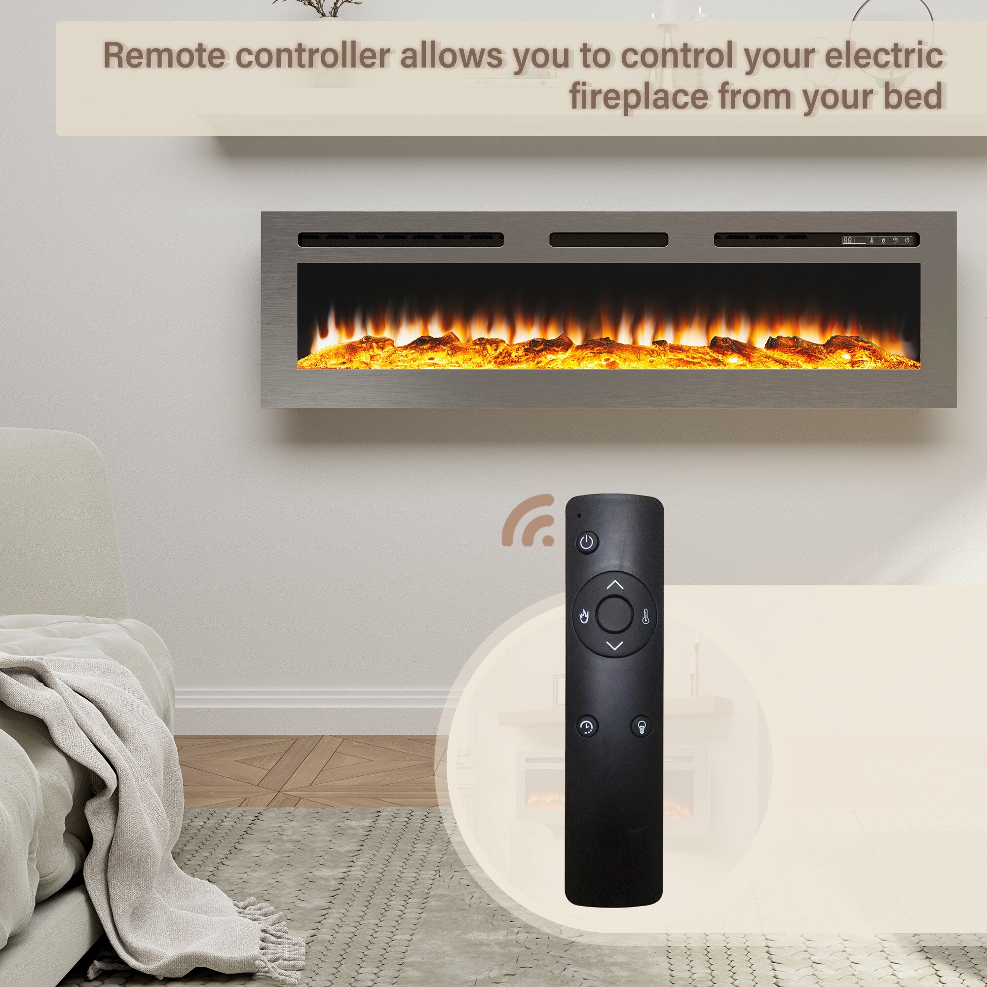 Clihome CL-W60 Electric-Fireplaces - View #9