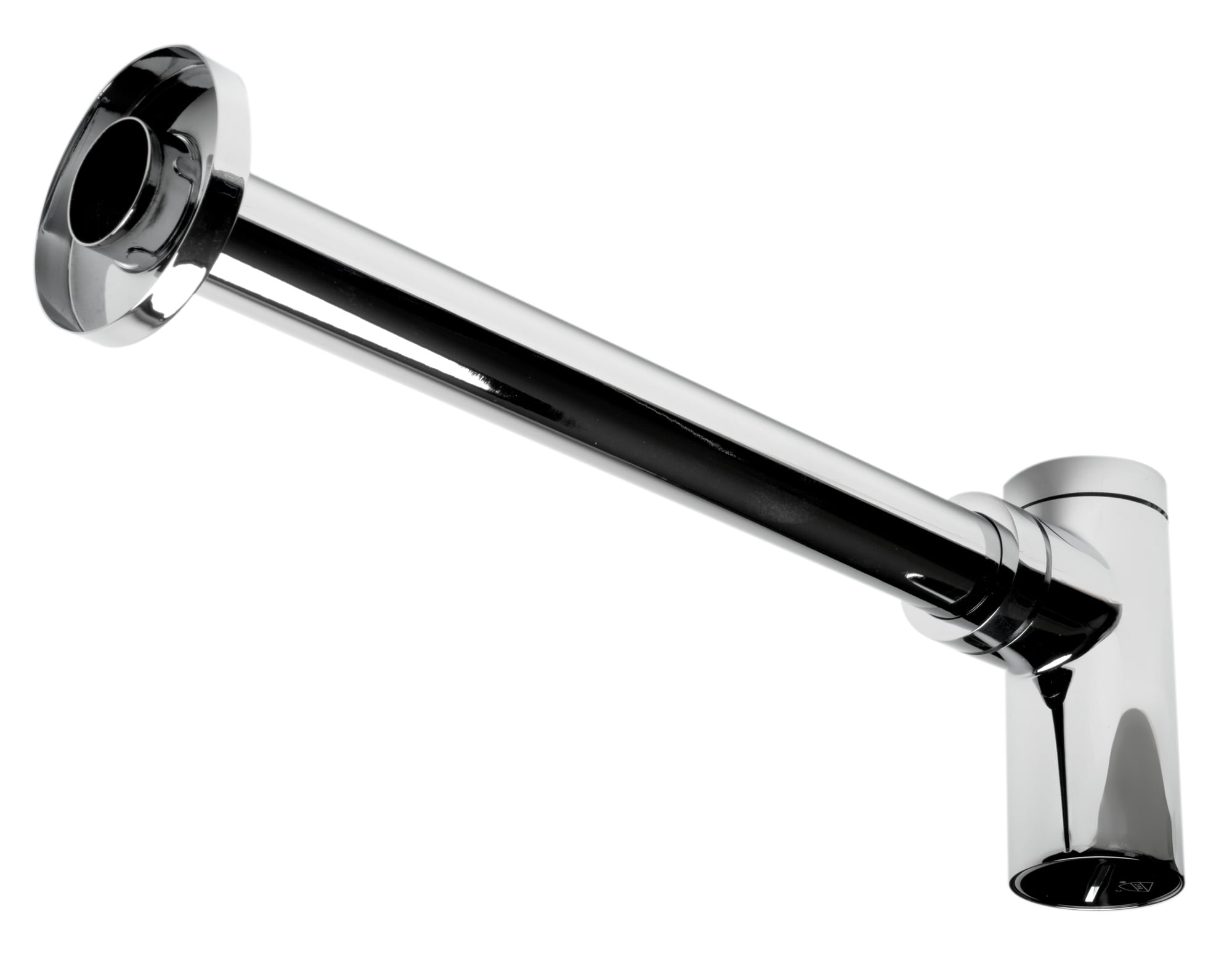Polished Chrome Modern Round Decorative Bottle P-Trap