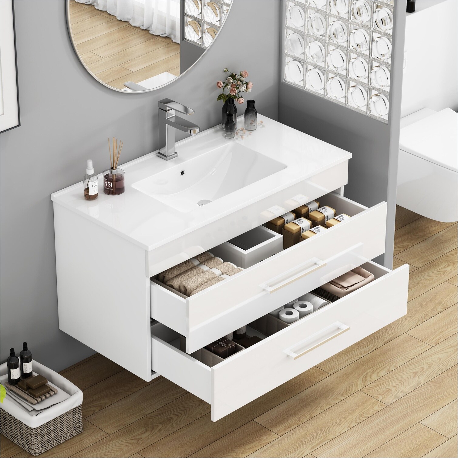 SunJet FBGQO9W5QBWQ Bath-Vanity-Combo - View #3