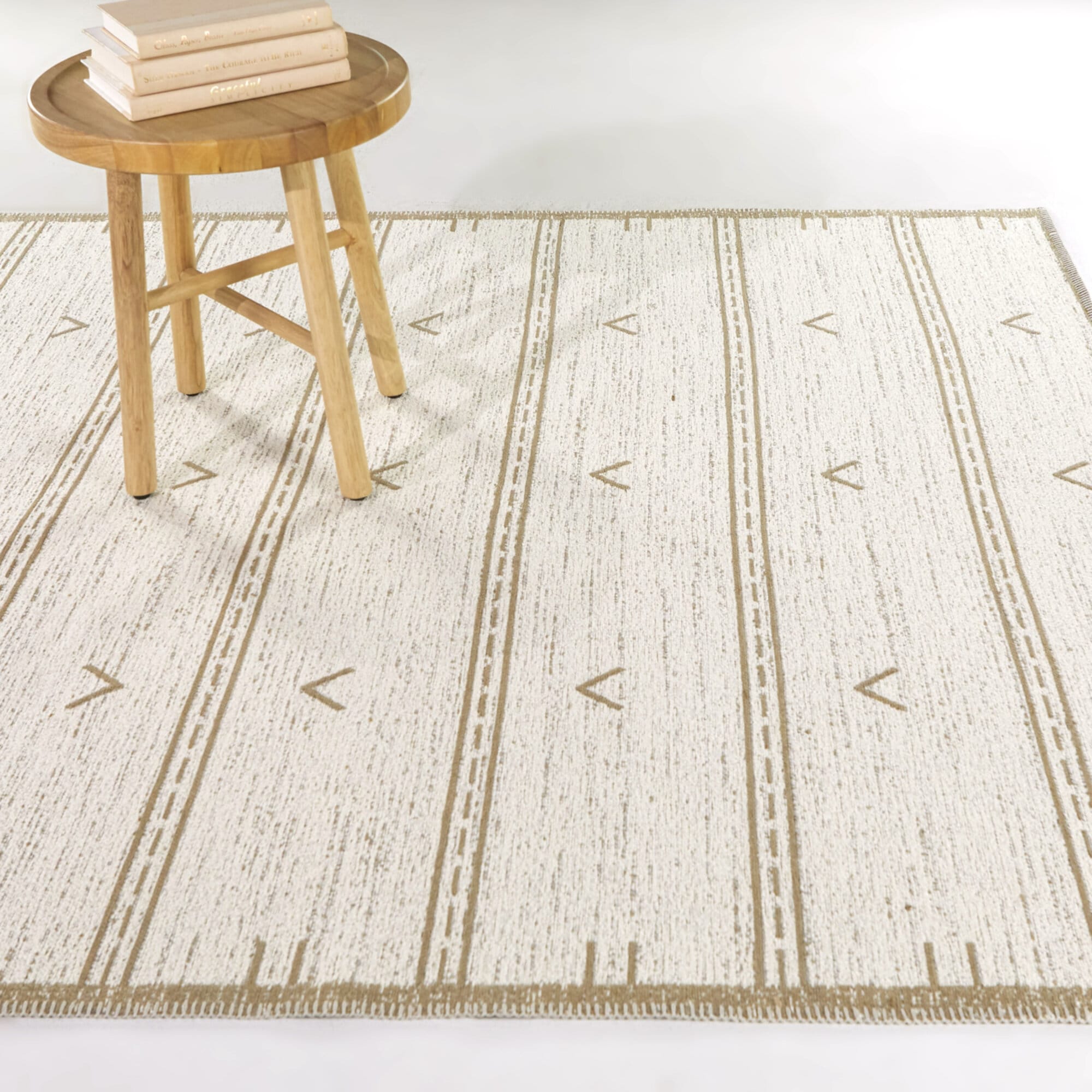 Balta 3122630 7 x 10 (ft) Cotton/Jute/Polyester Cream Rectangular Indoor Medallion Bohemian/Eclectic Area rug