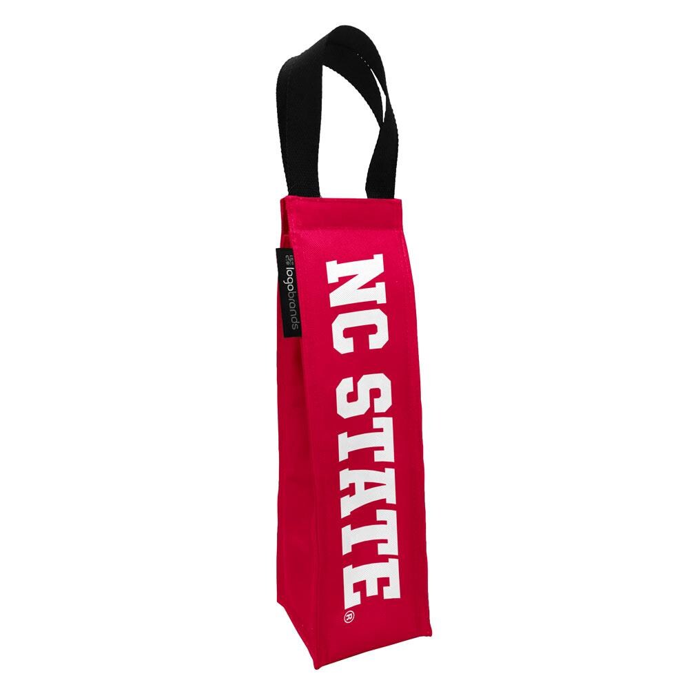 Logo Brands 186-65W Wine Tote 13.95X2.9X2.9 Red Tote