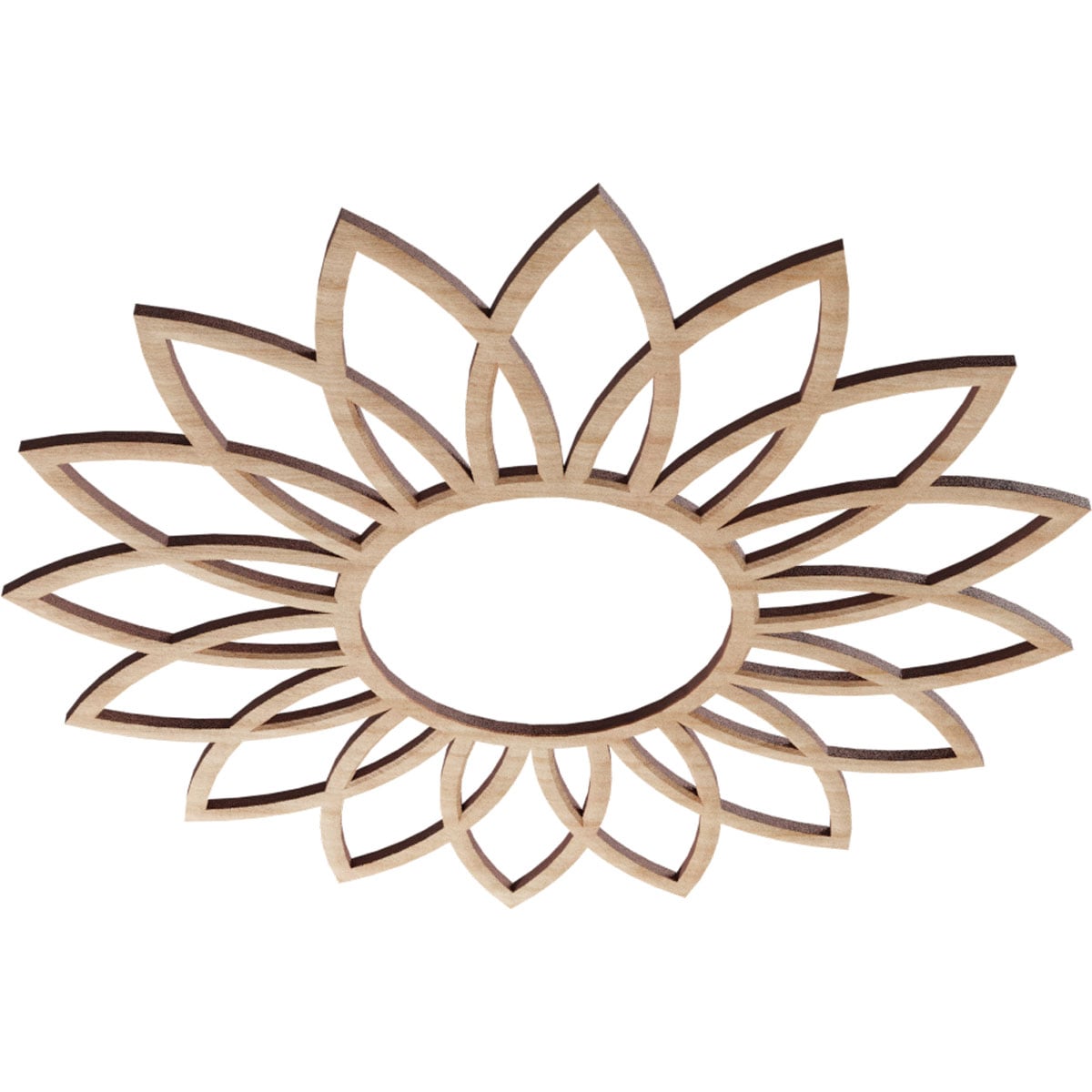 Ekena Millwork CMWP16X16X0250DAAL Ceiling-Medallions - View #2