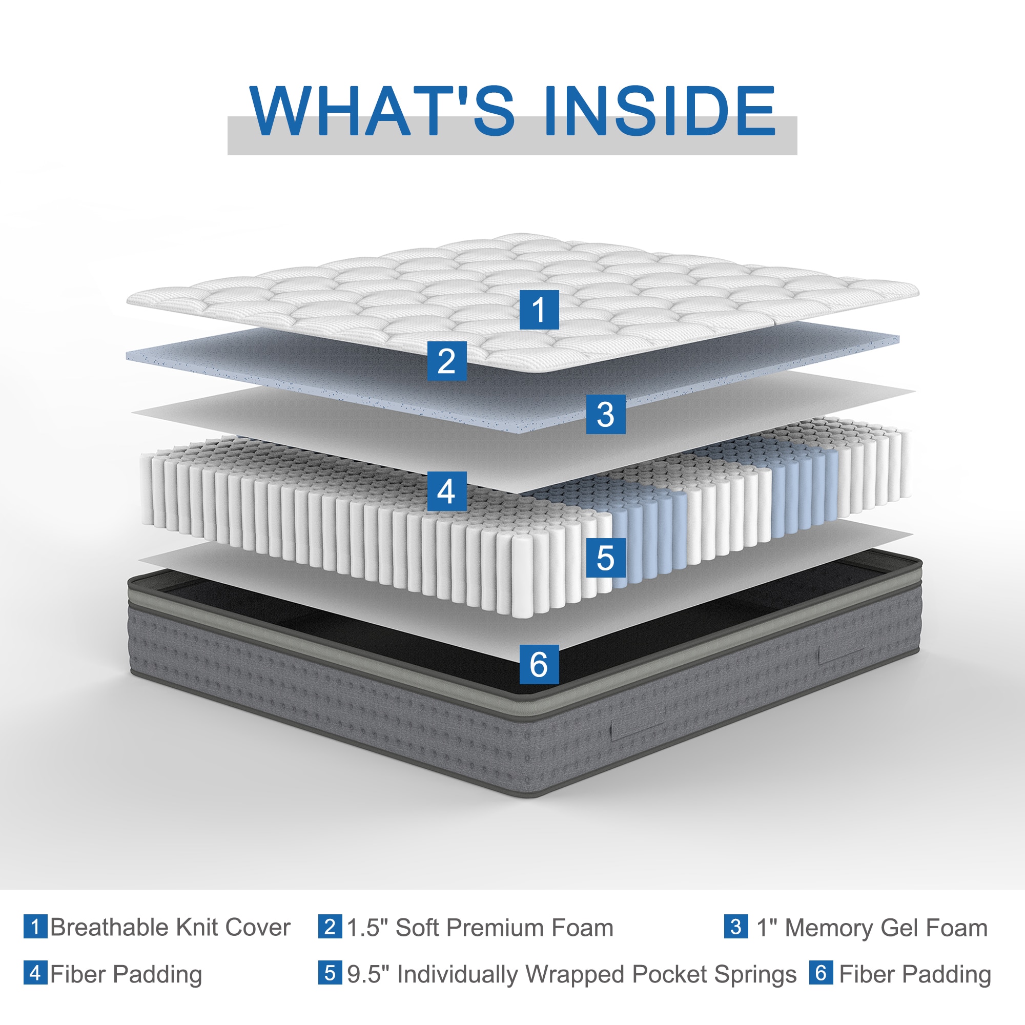 Dovelina LS-A-GE22160-1 Mattresses-Boxsprings - View #4