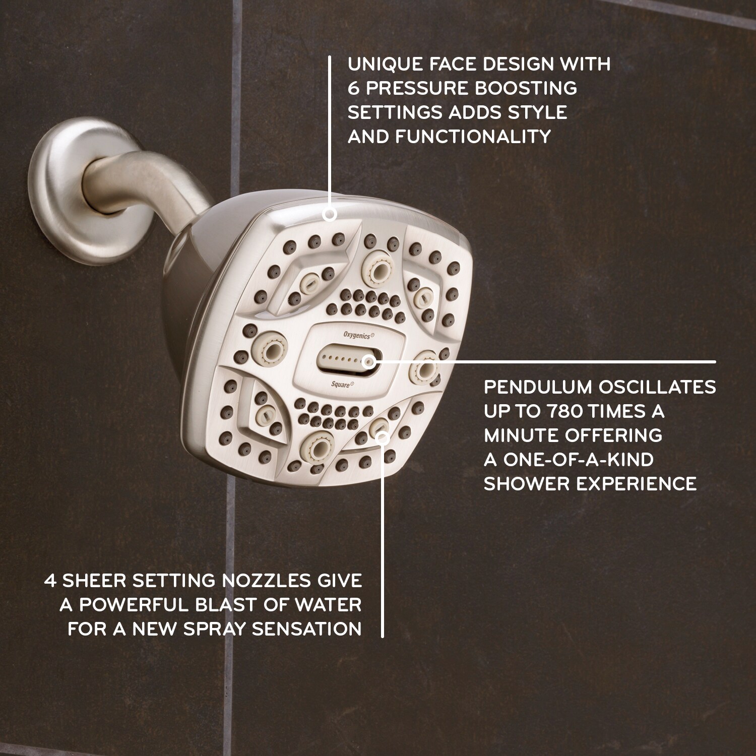 Oxygenics 35588 Fixed-Showerhead - View #2