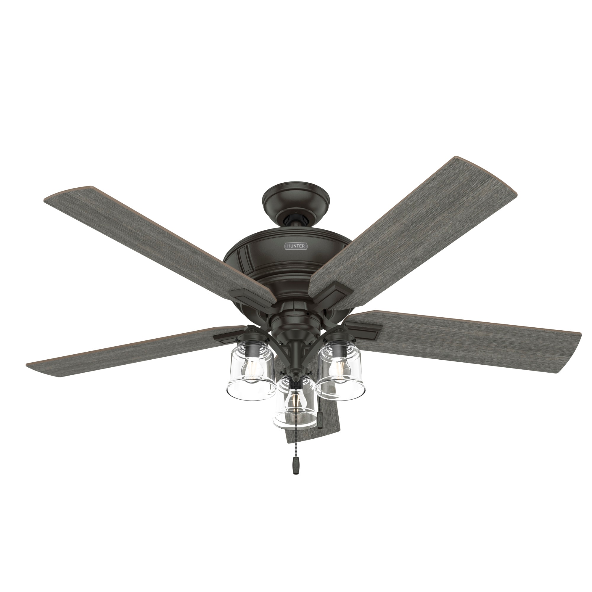 Maya 54-in Noble Bronze LED Indoor Ceiling Fan with Light (5-Blade) | - Hunter 52120