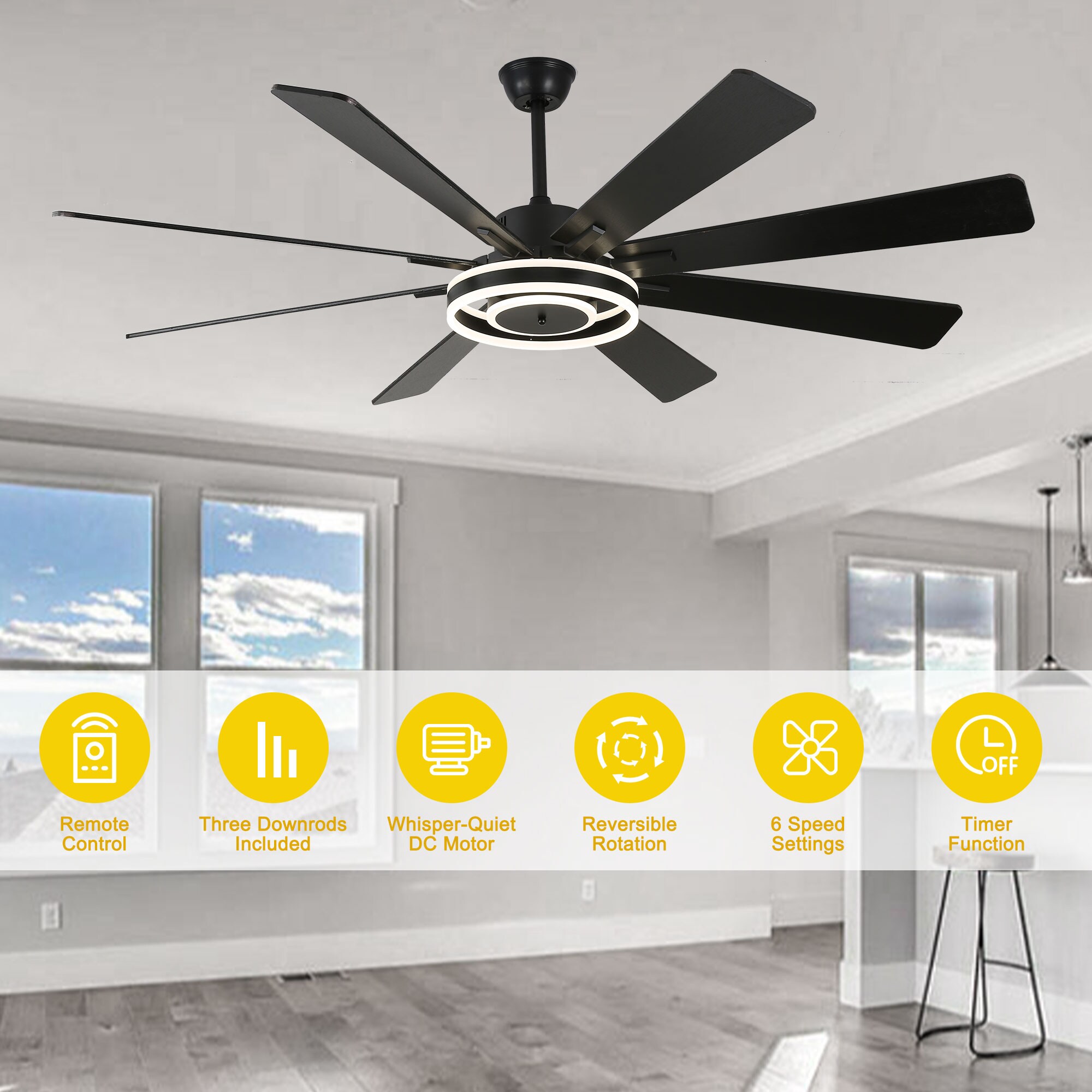 Oaks Decor DC7202-B Ceiling-Fans - View #8