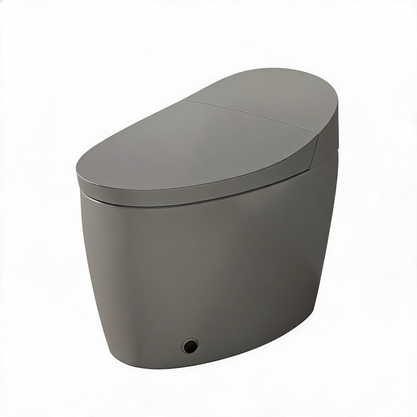 LIVACA - 28 inch x 17 inch x 21 inch Grey Porcelain Smart Toilet with Bidet Built in with Touchle...