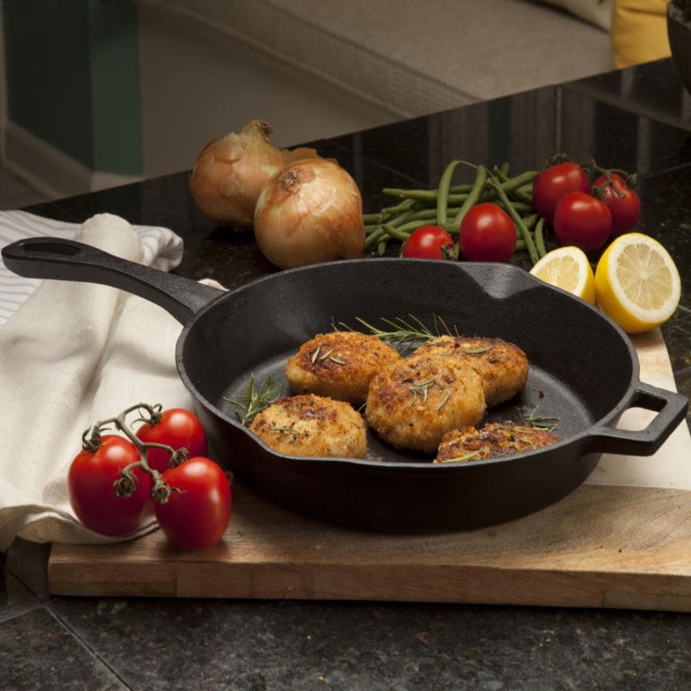 Bayou Seasoned Large 20 Inch Cast Iron Cooking Cookware Skillet Pan (2  Pack)