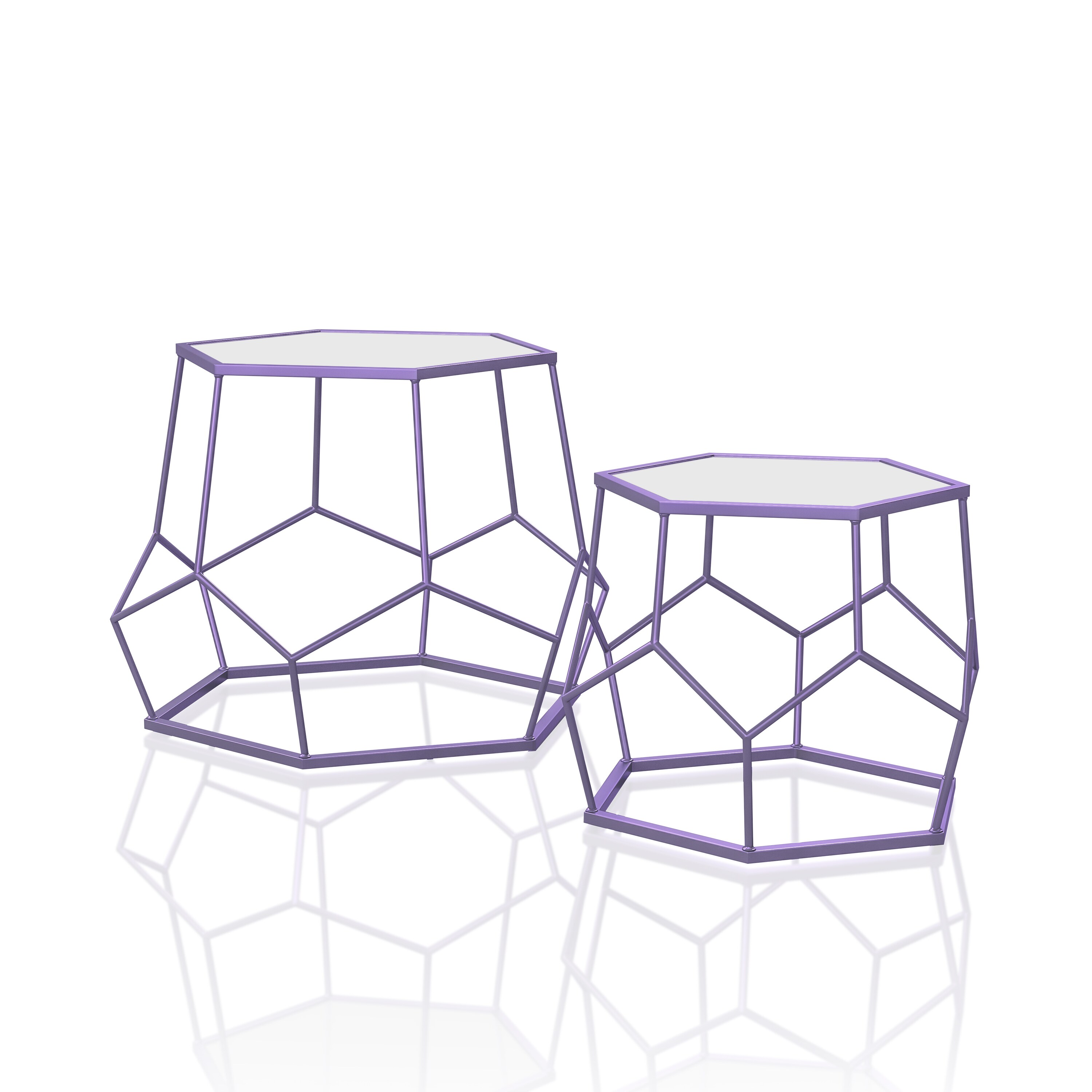 Furniture of America IDF-AC324PR End-Tables - View #2