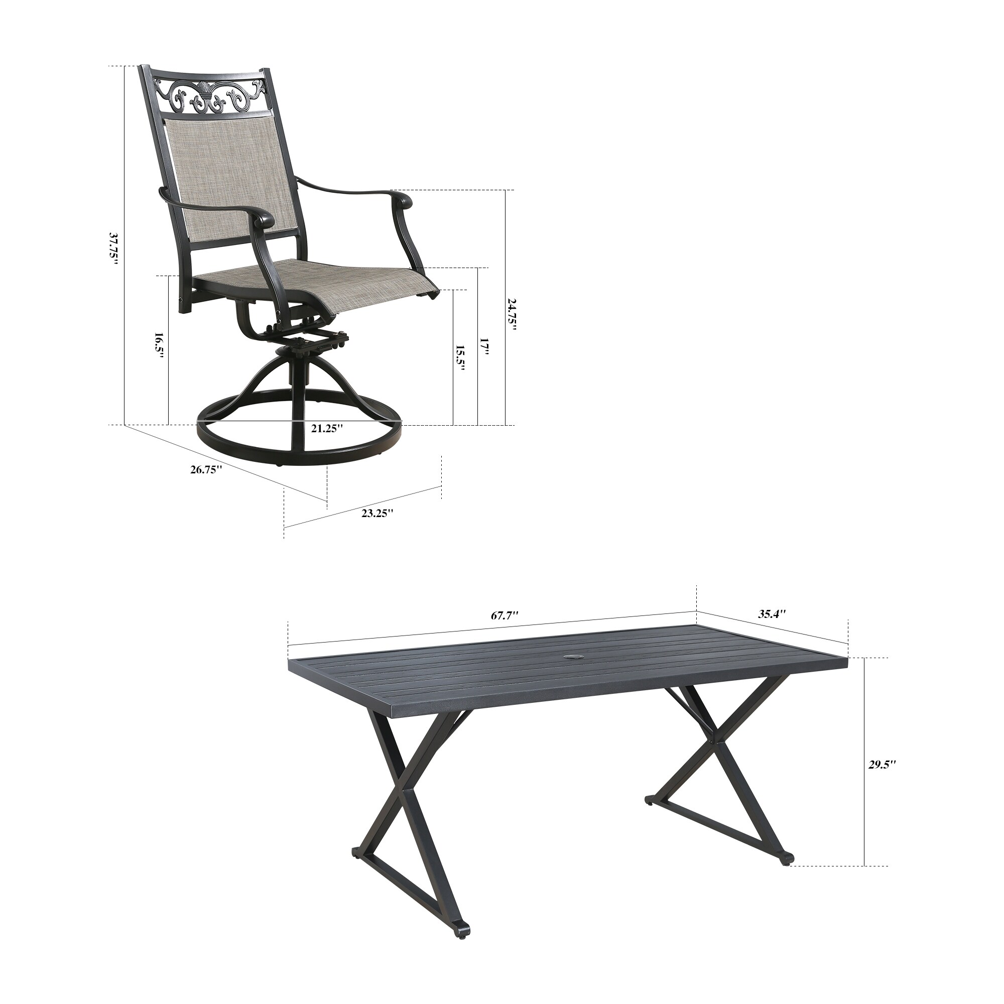 PEAK HOME FURNISHINGS 970383-970392 Patio-Dining-Sets - View #3