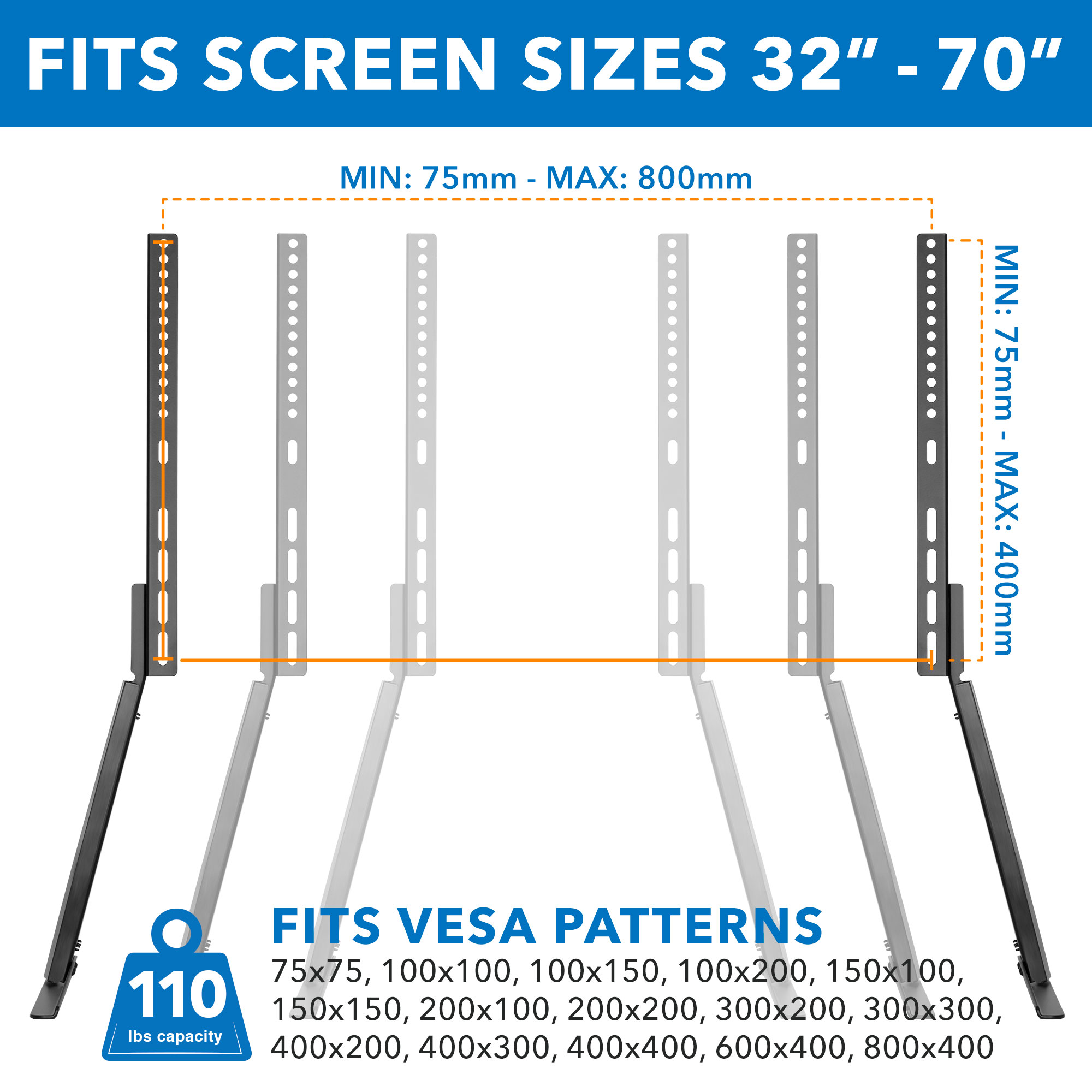 Mount-It! MI-859 Tv-Stands - View #6