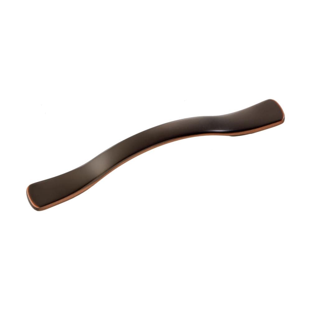 Hickory Hardware P2164-OBH Euro-Contemporary 4-in , 102mm Center to Center Oil-Rubbed Bronze Highlighted Arch Handle