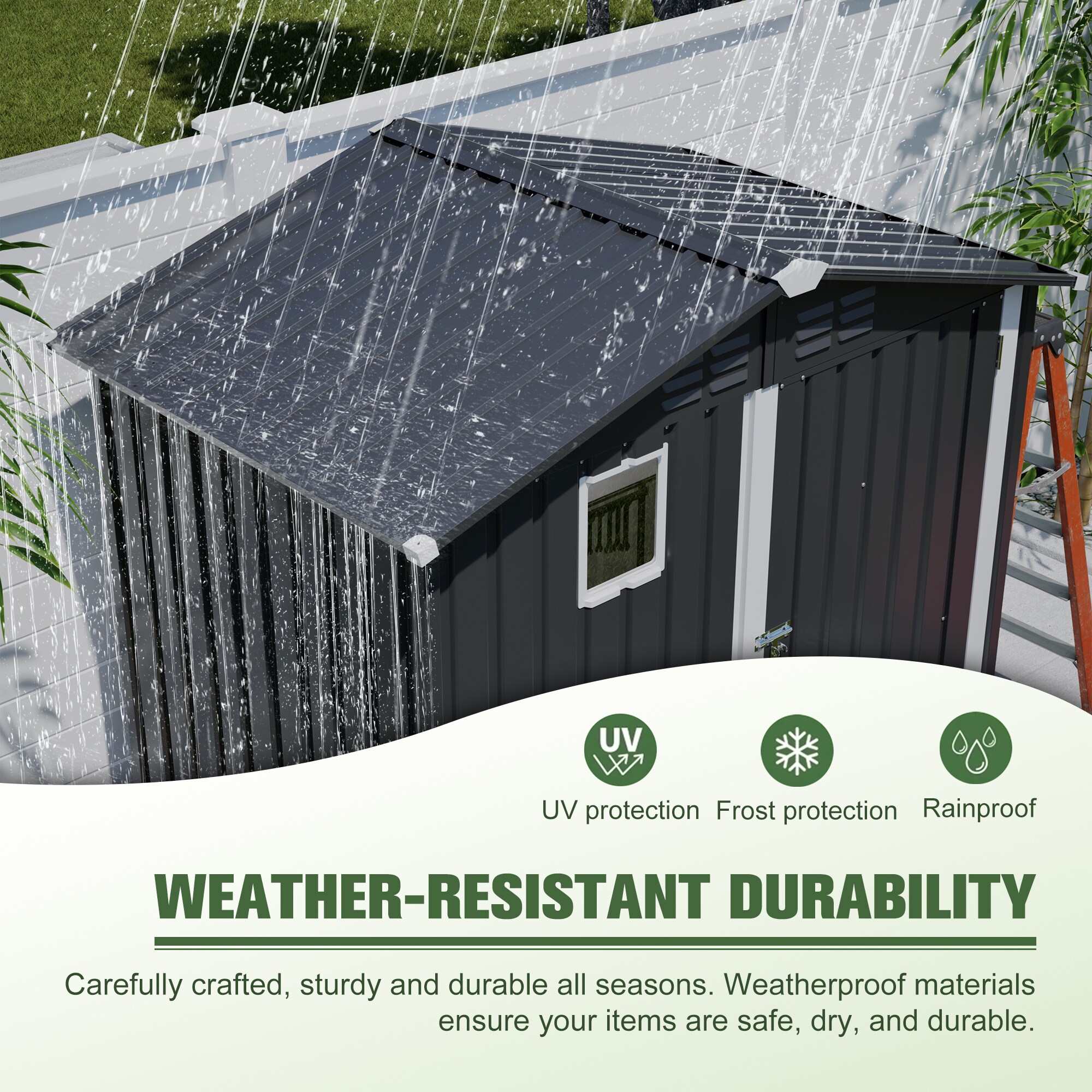 Wooakway FXLS0601-511B011 Metal-Storage-Buildings-Sheds - View #9
