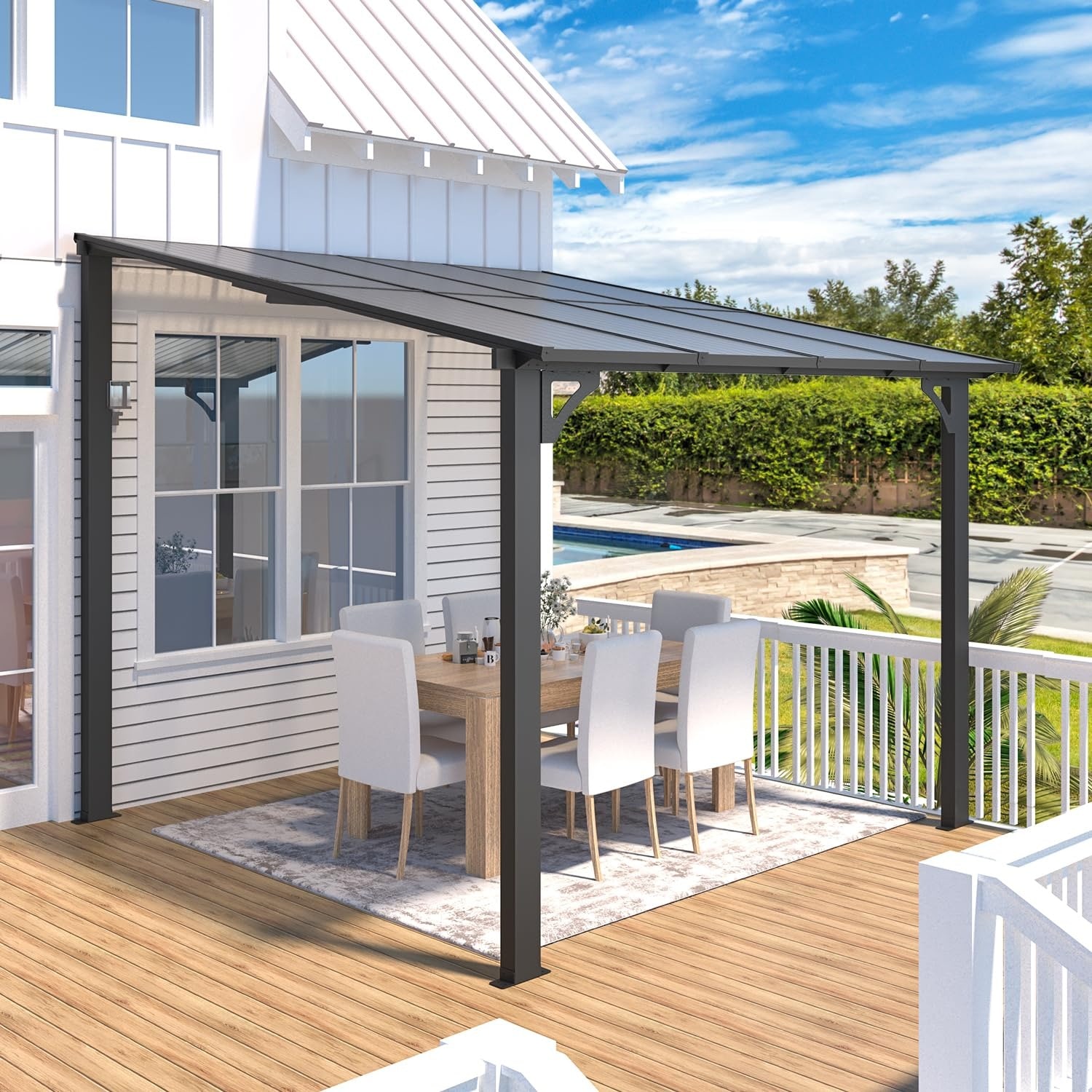 AECOJOY 16400BK-LS01 Wood-Resin-Gazebos - View #4