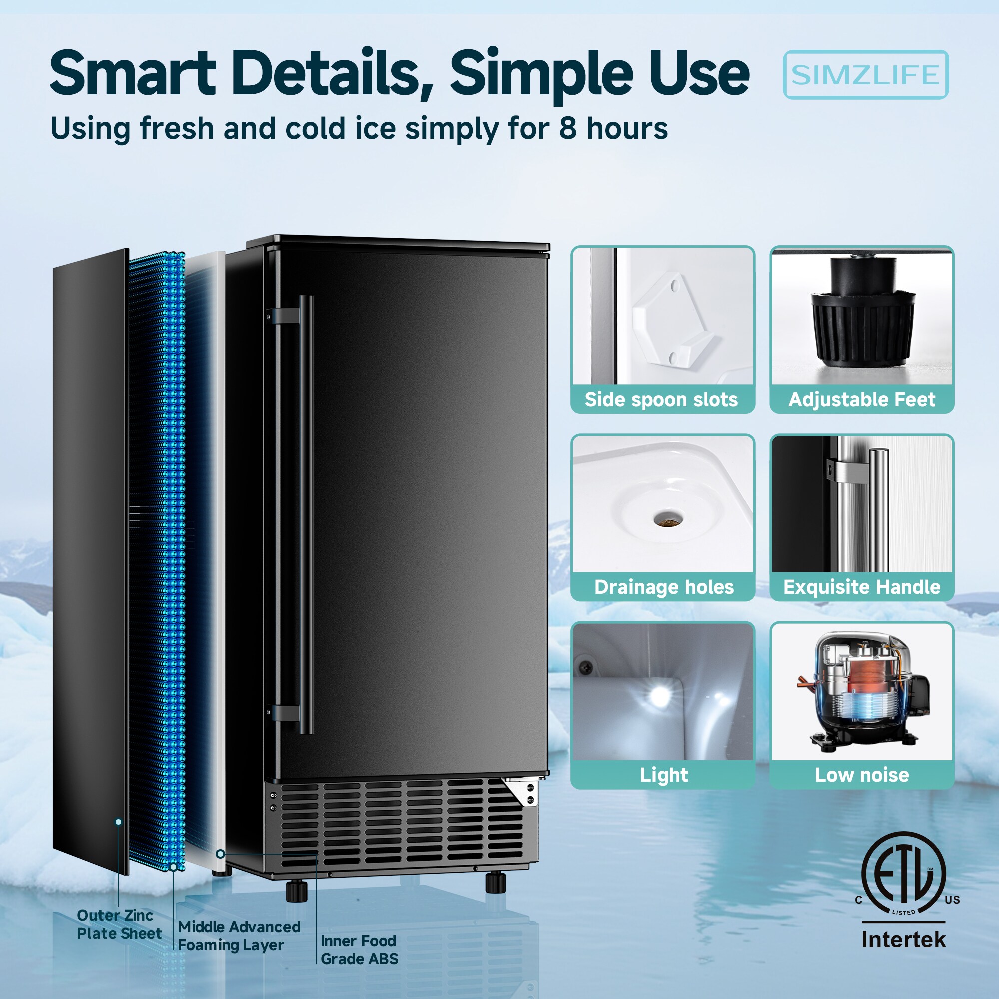 SIMZLIFE EF-72-S-LWS Ice-Makers - View #6