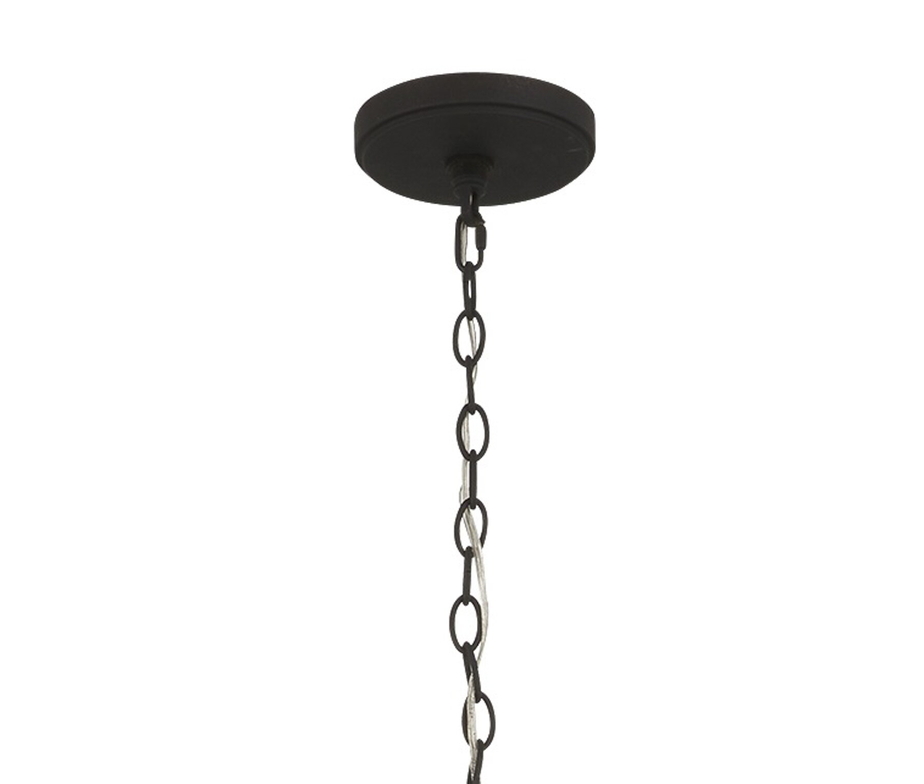 Textured Black 8-Light Candle Style Chandelier
