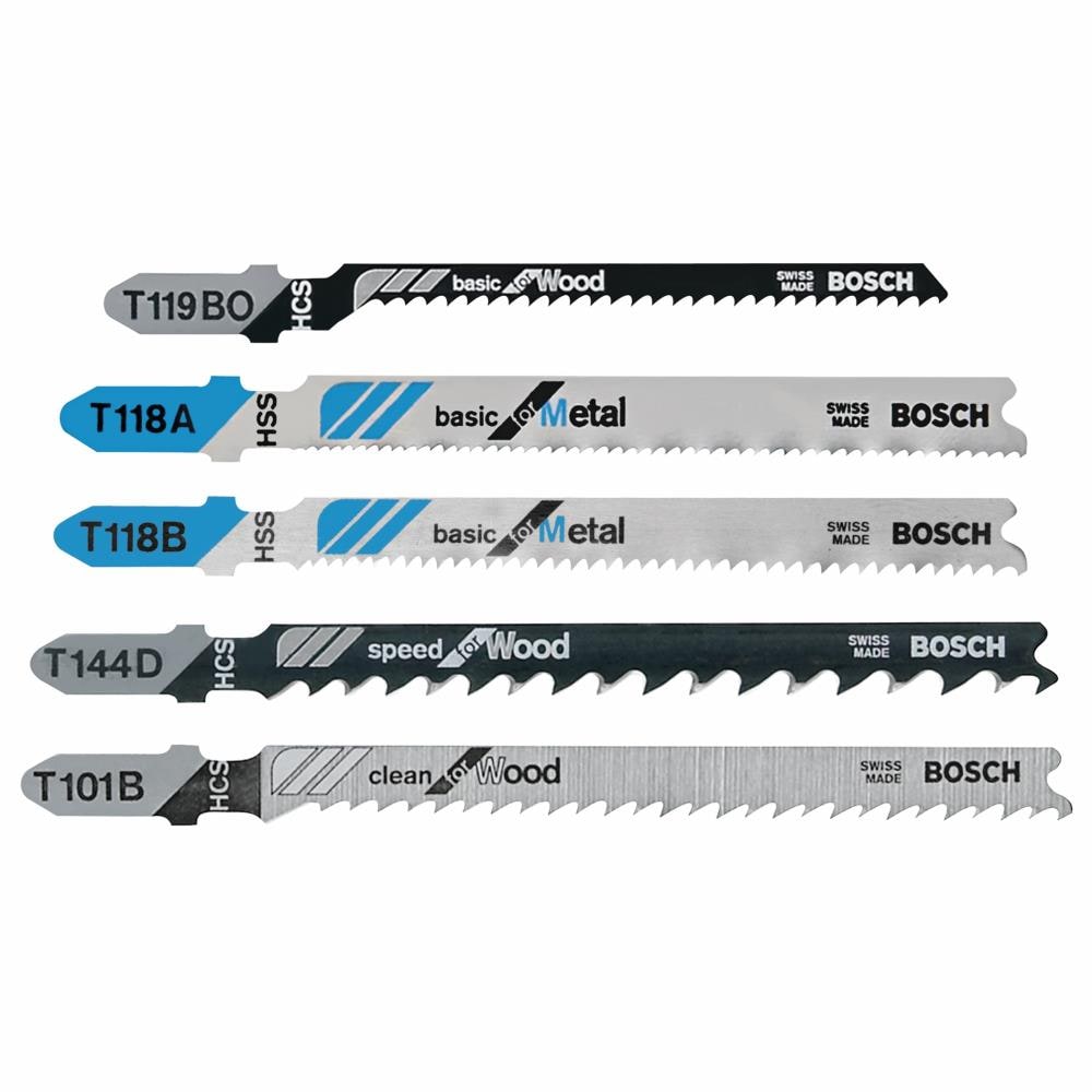 Bosch T111cf Jigsaw Blade,T-Shank,Bimetal,Pk5 