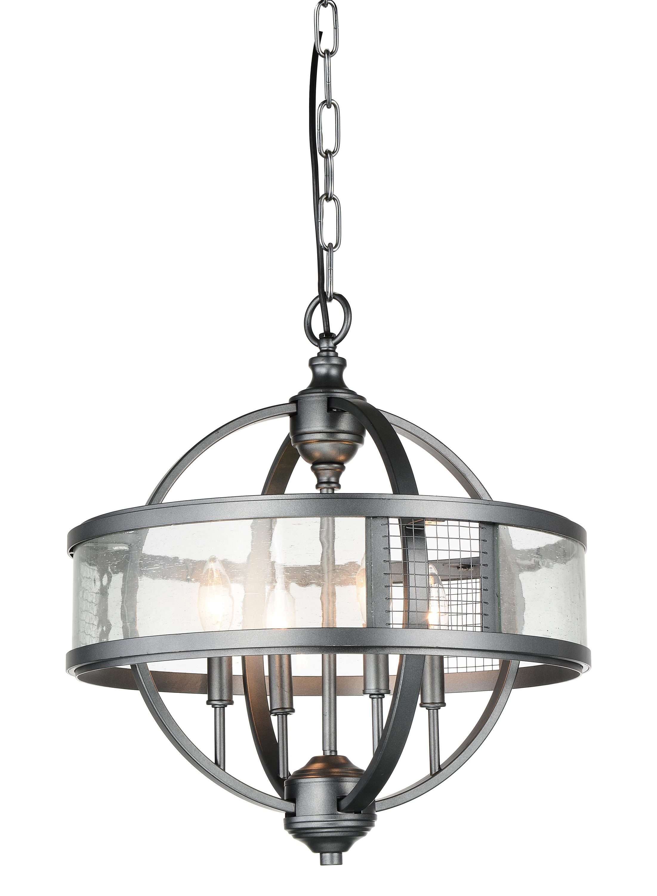 CWI Lighting Quinn 4-Light Gray Modern/Contemporary Damp Rated ...