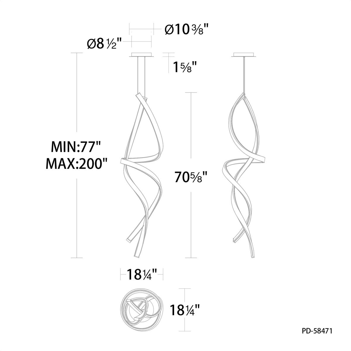 Modern Forms PD-58471-BK Pendant-Lights - View #2