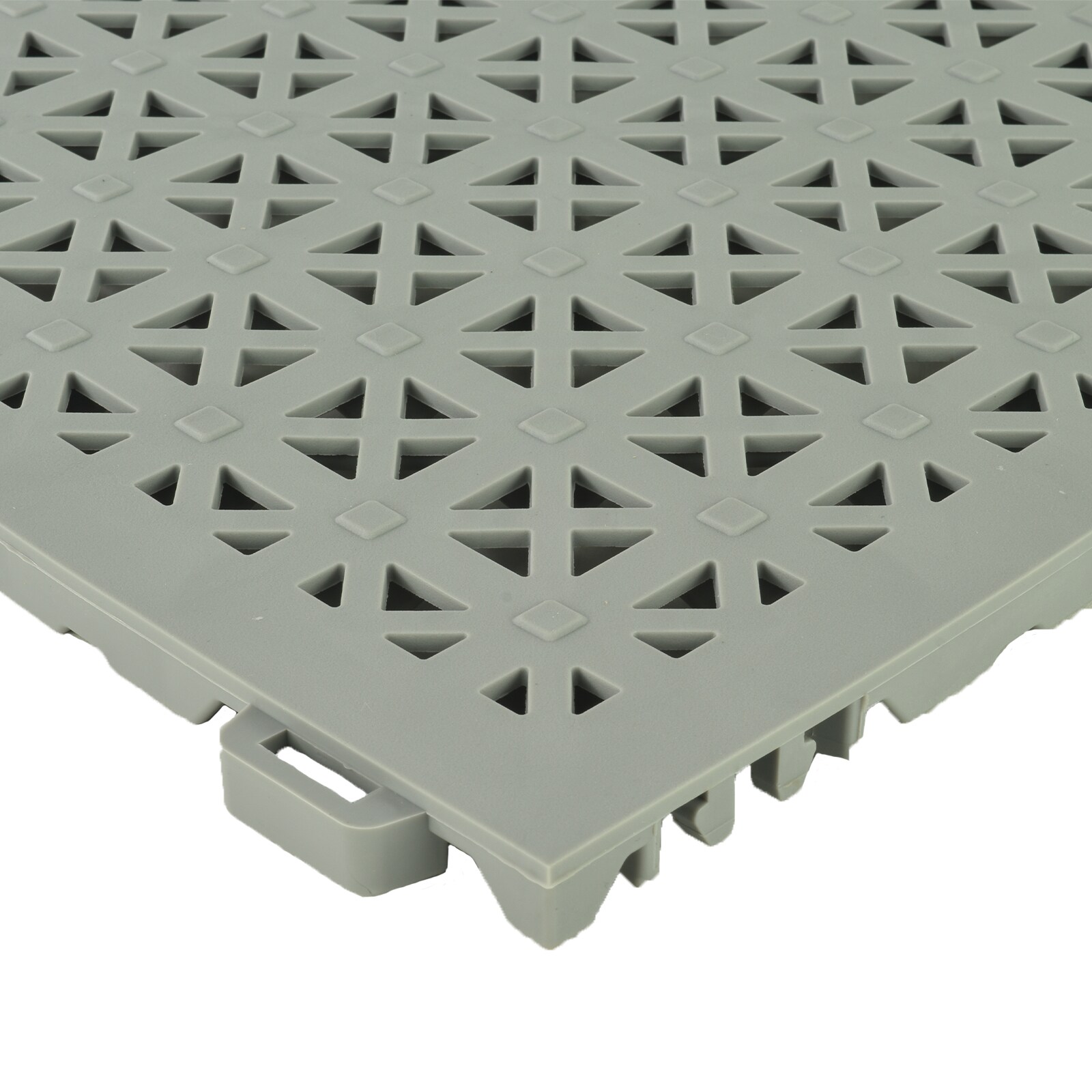 StayLock Perforated Blue 12 in. x 12 in. x 0.56 in. PVC Plastic Interlocking Outdoor Floor Tile (Case of 26)