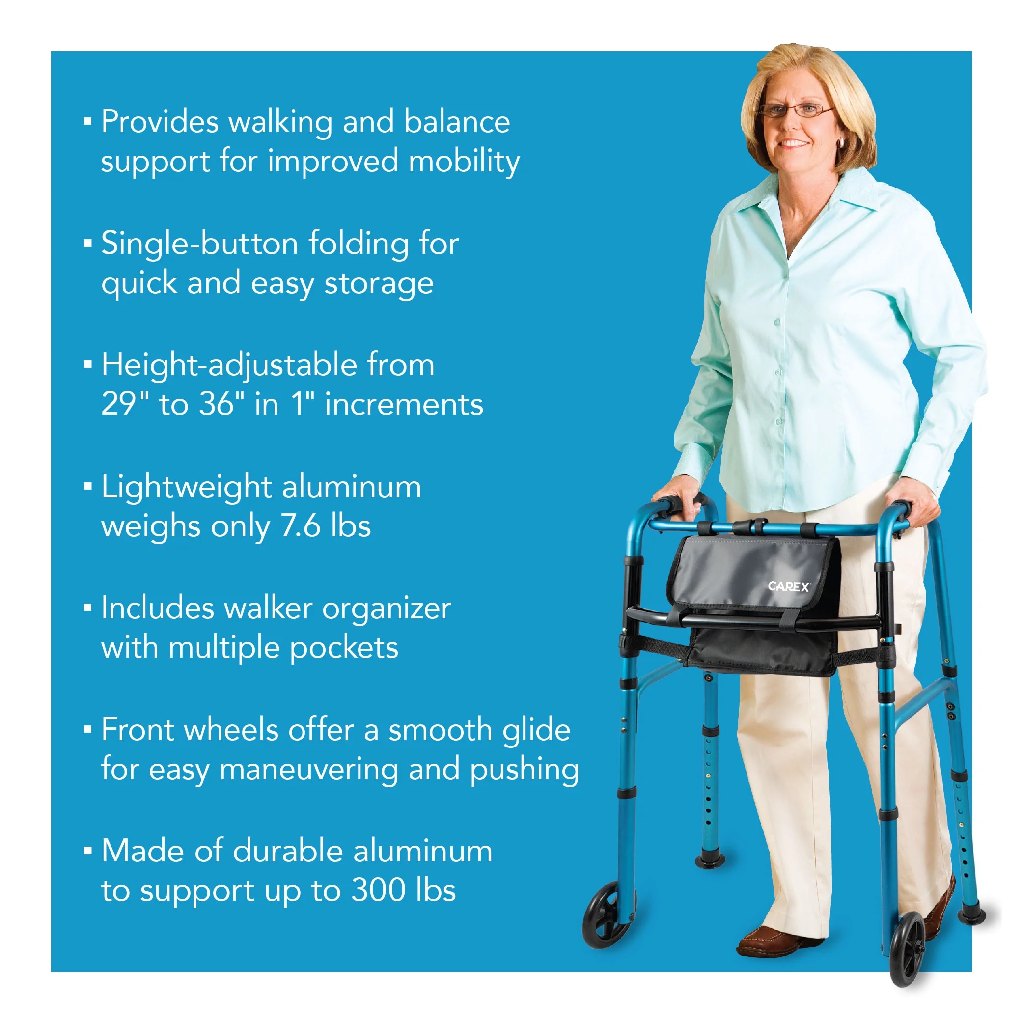 Carex FGA86790 0000 Walkers-Wheelchairs-Rollators - View #2