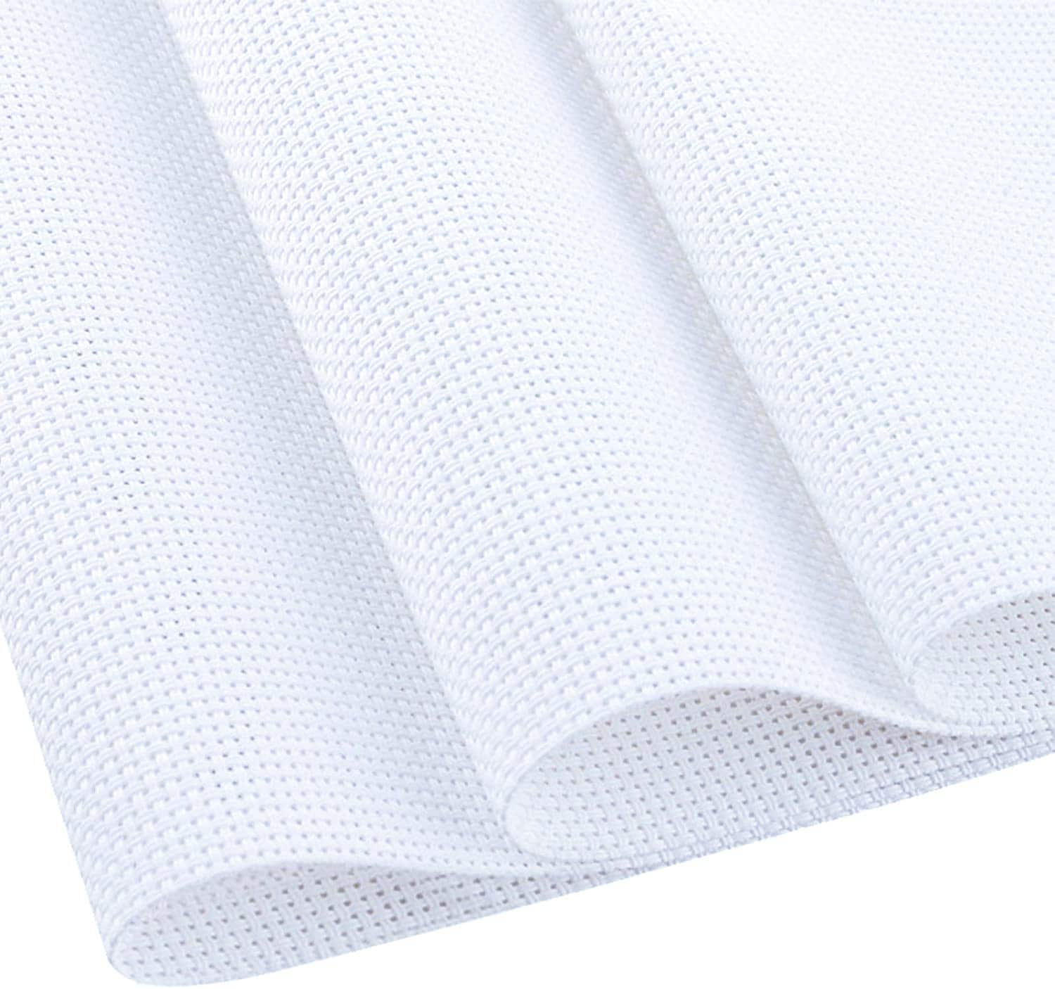 Linder Group Inc Cross stitch Aida fabric 14 count large size 59 by 39 inch soft cotton embroidery cloth for DIY needle craft home decoration washable reusable #L3XS3RFP