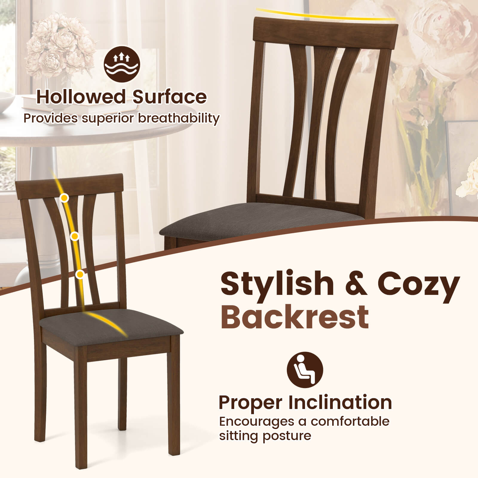 Costway HCST08360 Dining-Chairs - View #7