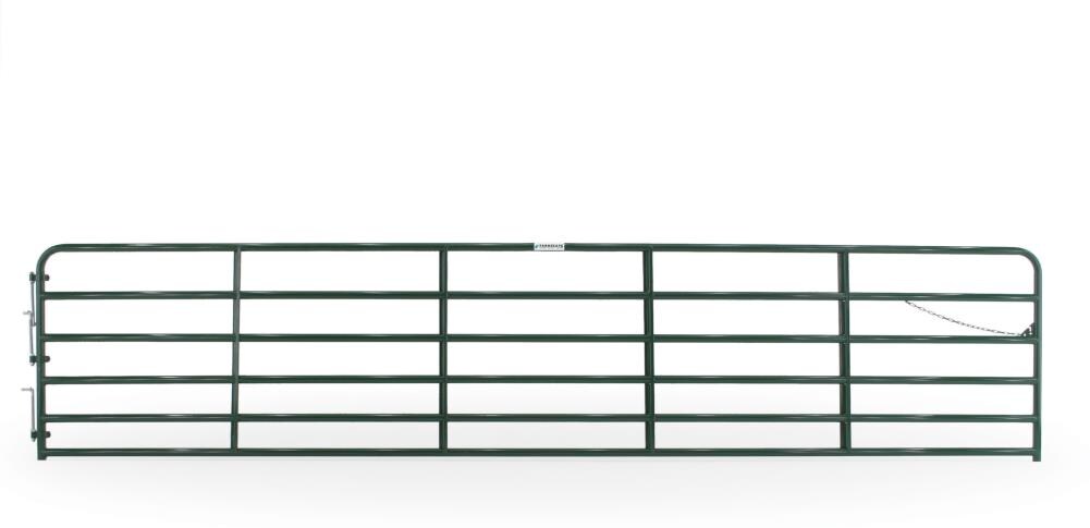 Tarter 4-ft H x 20-ft W Green Powder Over E-coat Steel Farm Corral Fence Gate