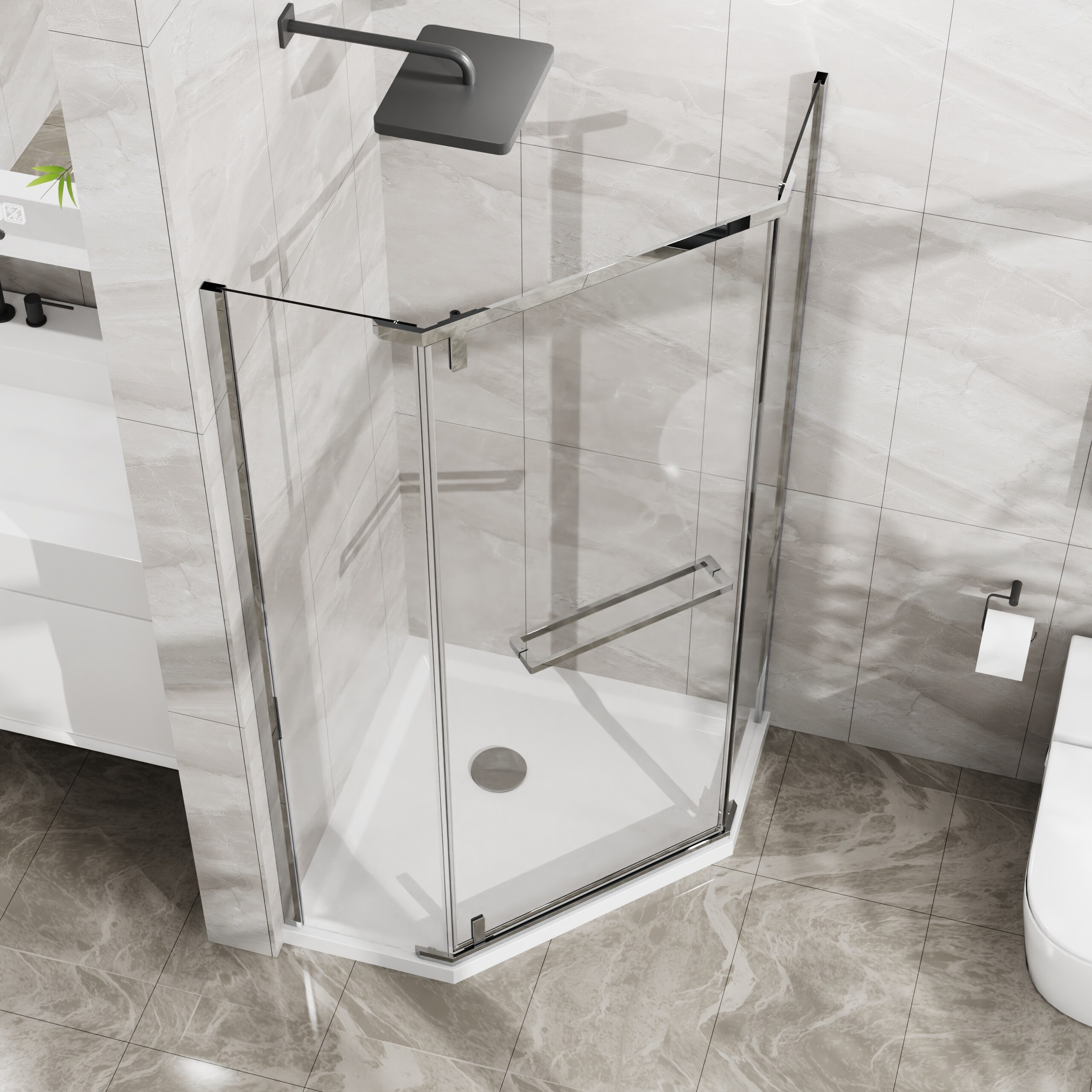 Misty Moon LW0406-GY-LYM-4 Shower-Doors - View #7