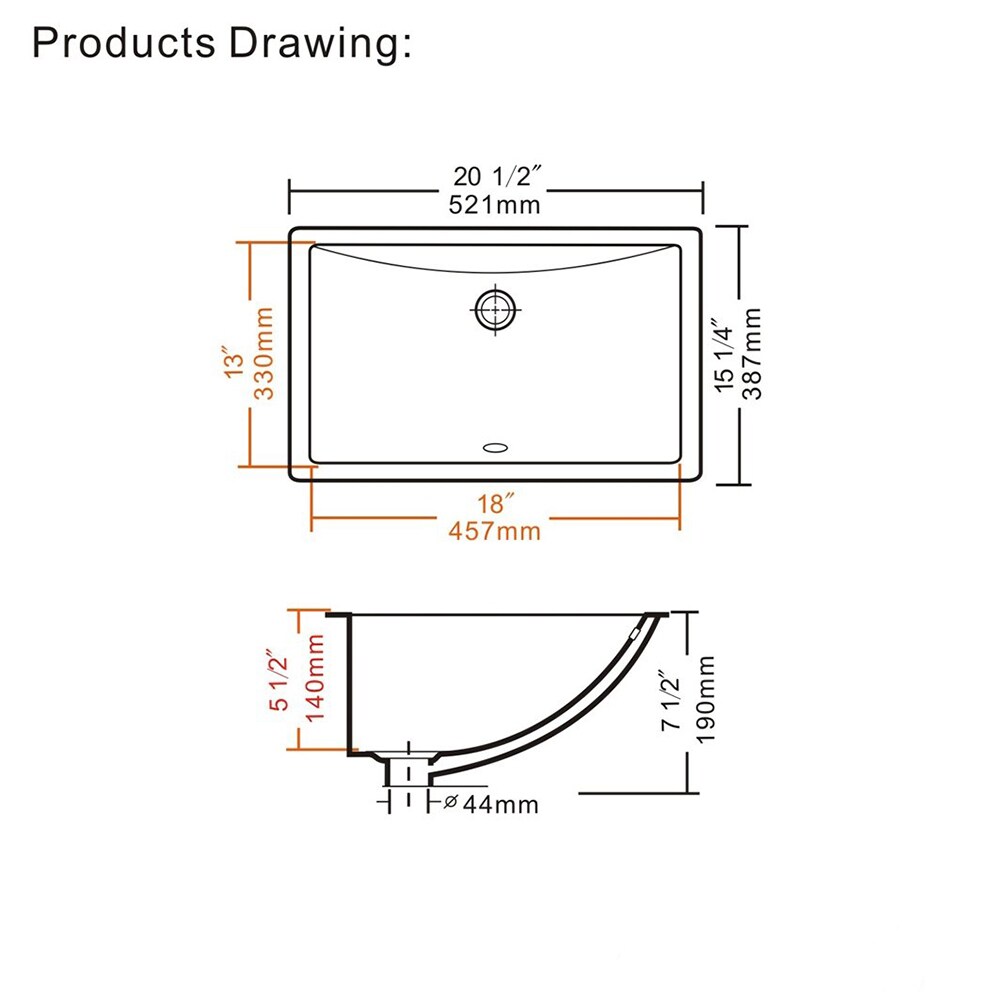 CASAINC CQ1633W Bath-Sink - View #2