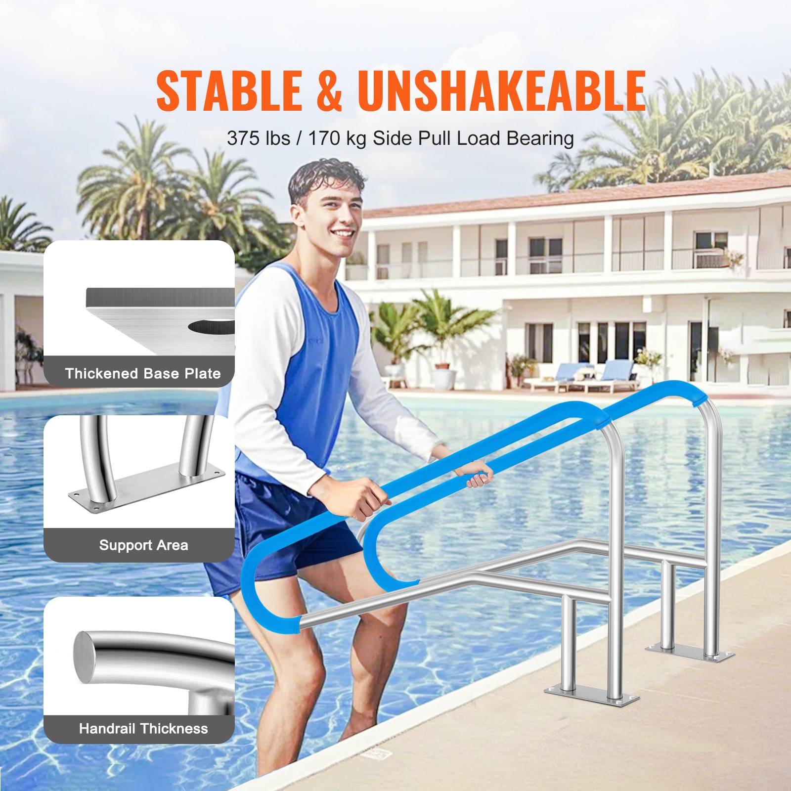 VEVOR SCBXGYCFSDDB13166V0 Above-Ground-Pool-Lad-Steps - View #3