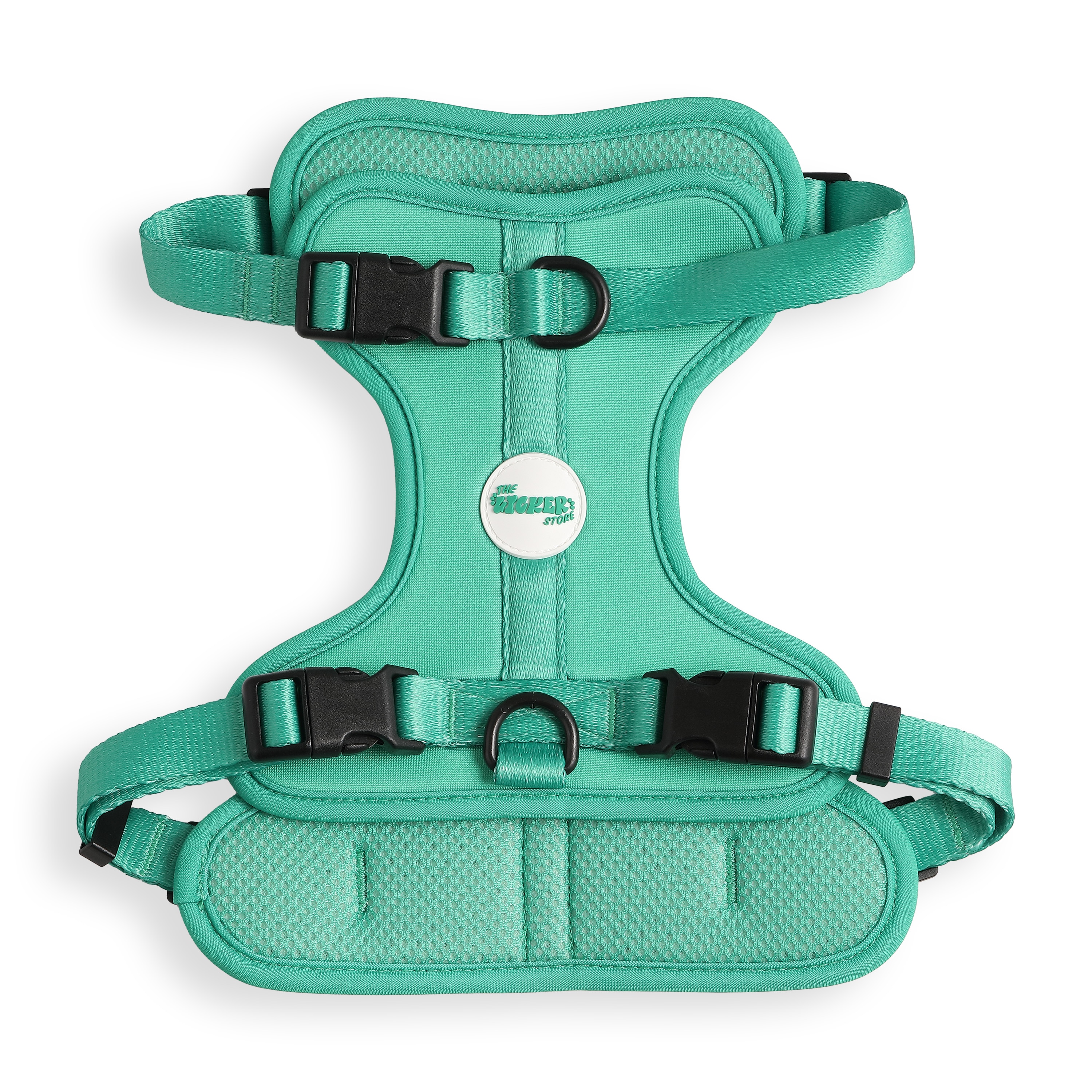 The Licker Store Arlo Medium Adjustable Soft Padded No Pull Pet Harness with 3 Buckles and 3 Leash Clips - Julep