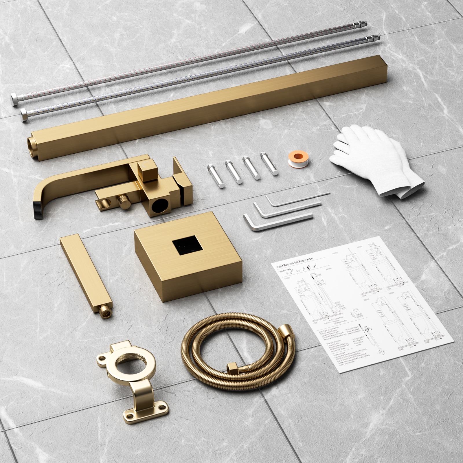 WOWOW 3082100G Roman-Tub-Faucets - View #8