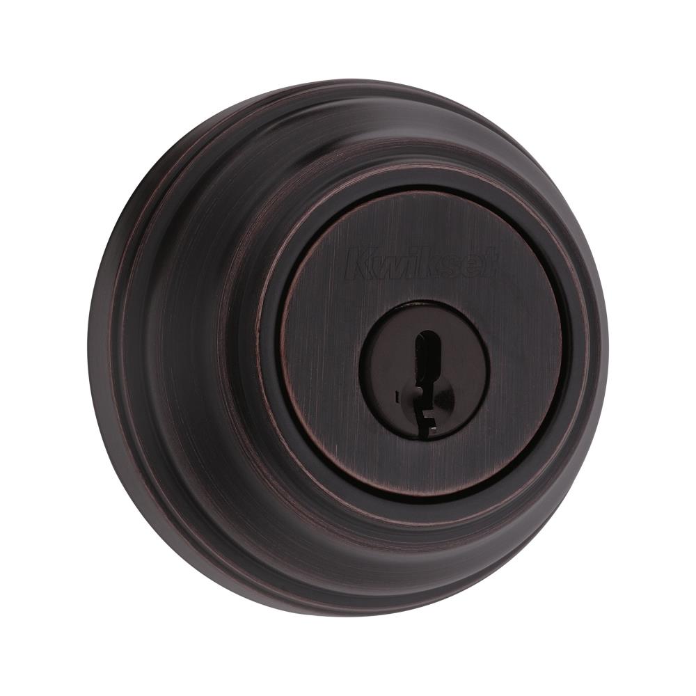 Kwikset 982-11PSV1 Signature Series Venetian Bronze Single Cylinder Deadbolt with SmartKey