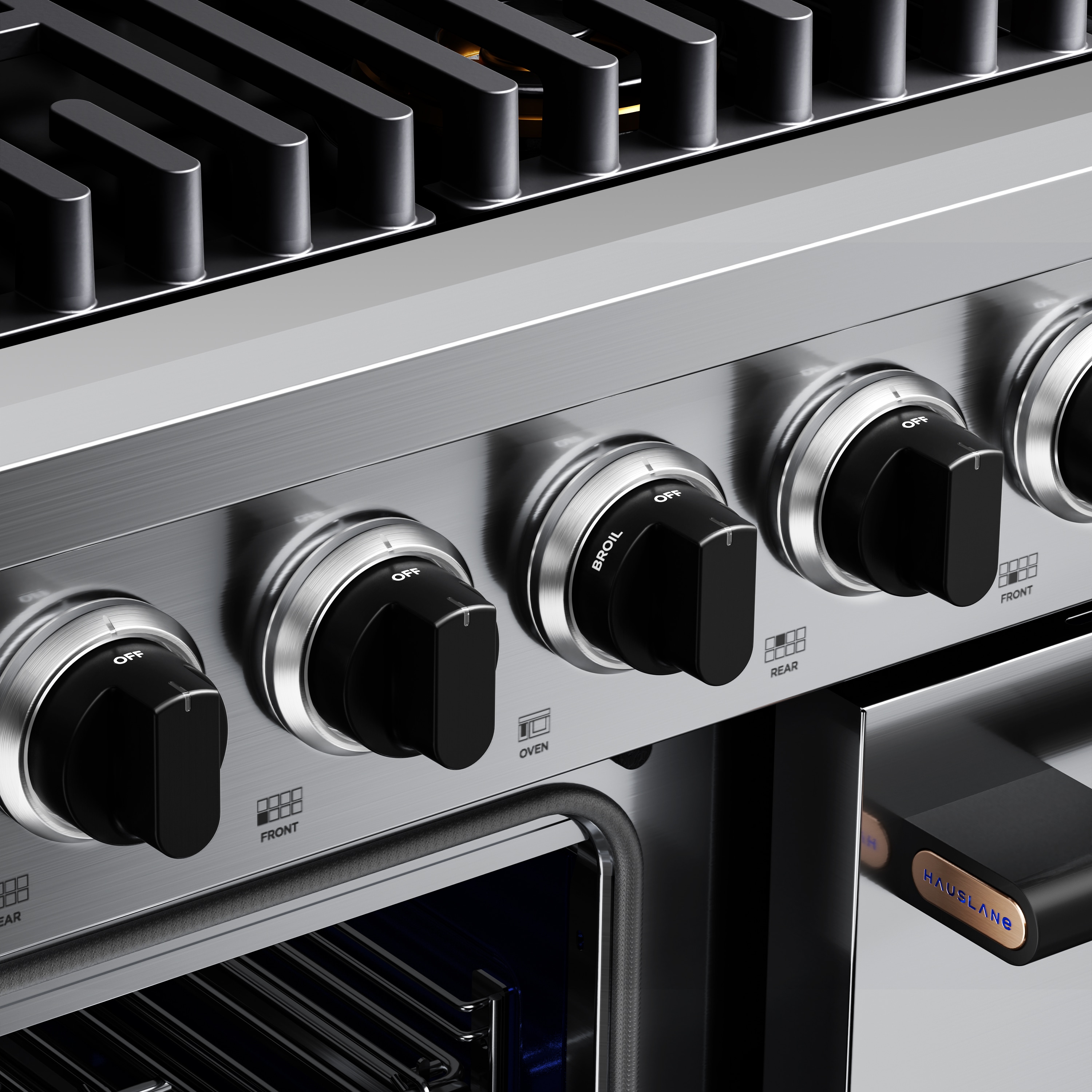 Hauslane PRG48-FB Double-Oven-Gas-Ranges - View #6