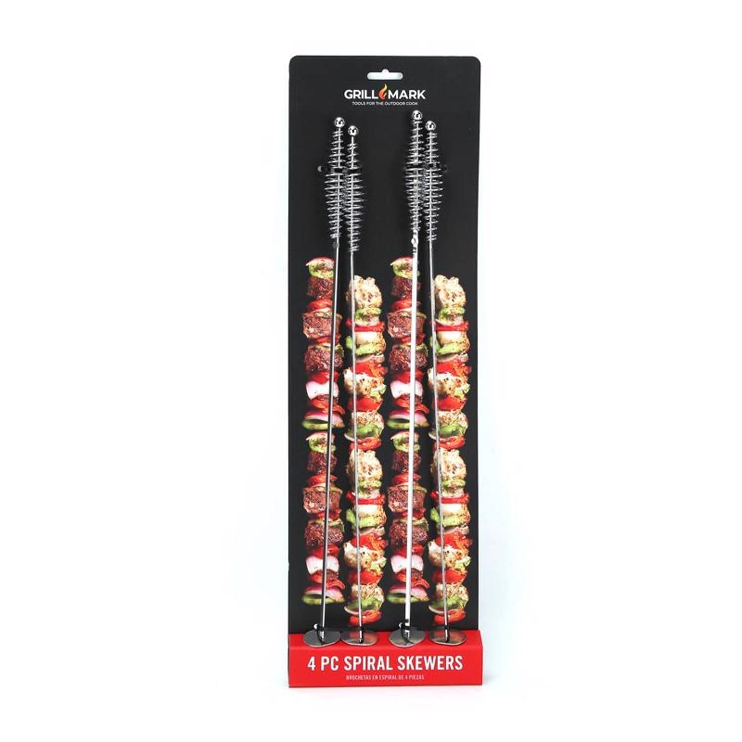 Grill Mark - Steel Spiral Skewers 4 pack
