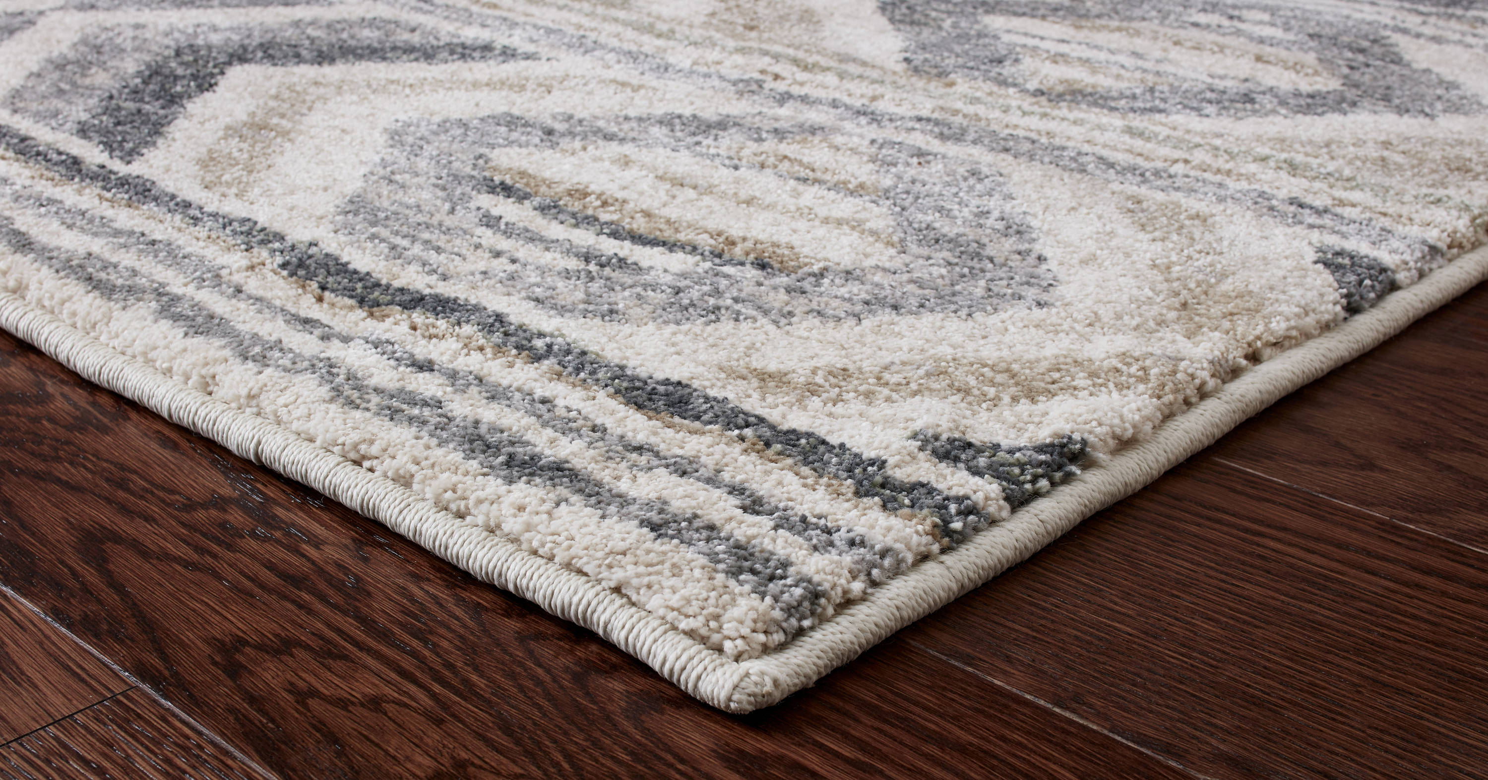 allen + roth Radley 8 x 10 Beige Indoor Geometric Southwestern Area Rug