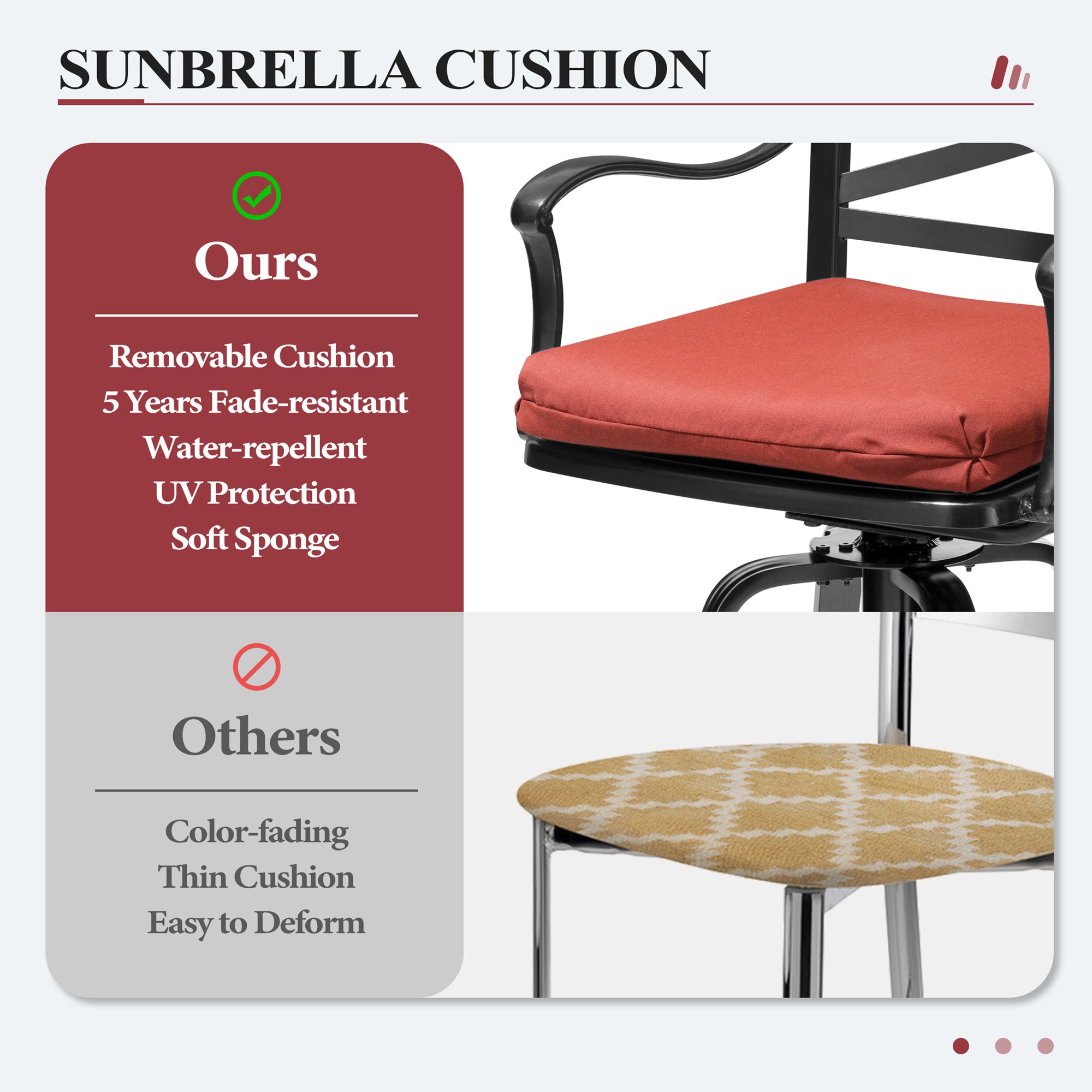 Crestlive Products CL-ST011RED-2 Patio-Chairs - View #8