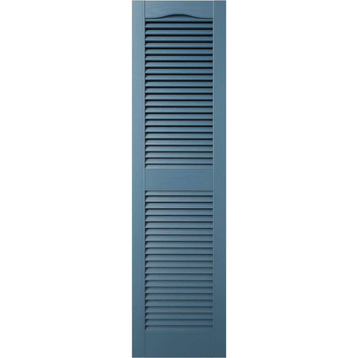 Ekena Millwork LL1C12X04100CB 12-in W x 41-in H Classic Blue Louvered Exterior Shutters ( 2 -Pack )