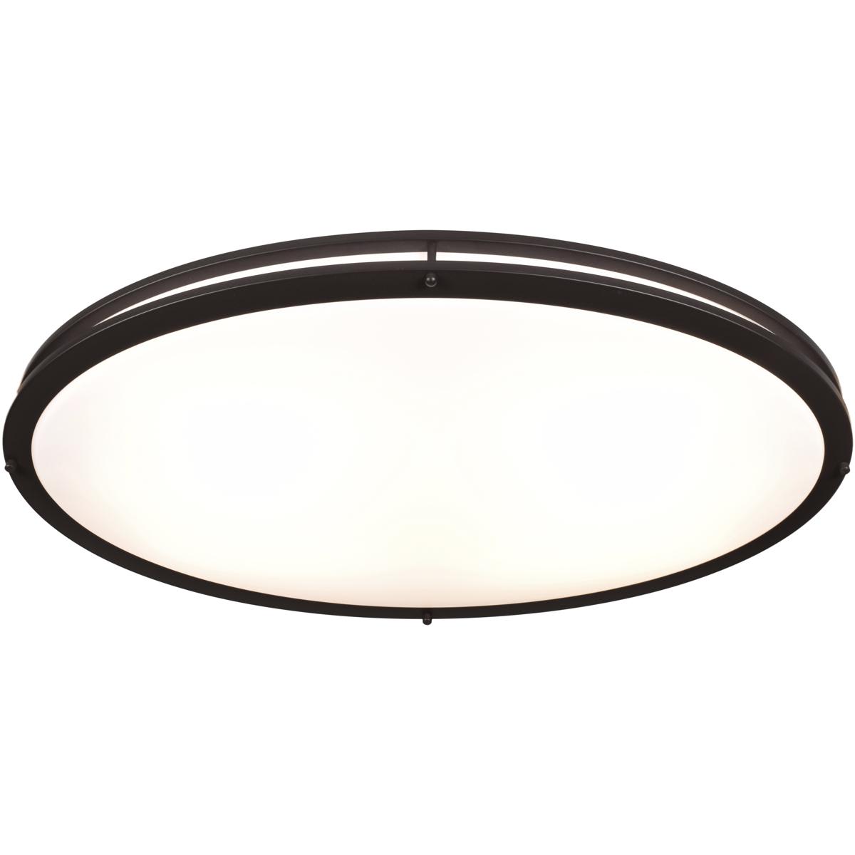 Access Lighting  20468LEDD-BRZ/ACR Solero Oval LED 1825 inch Bronze Flush Mount Ceiling Light