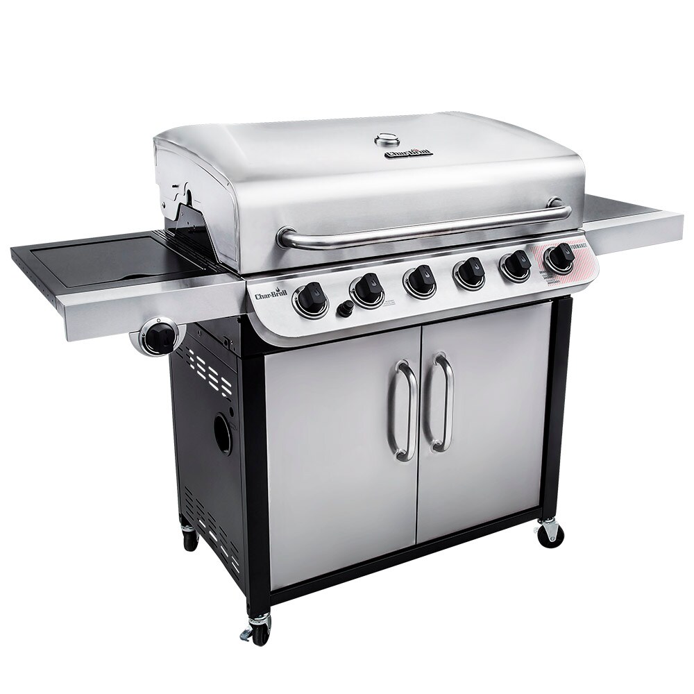 Char Broil Performance Silver 6 Burner Liquid Propane Gas Grill