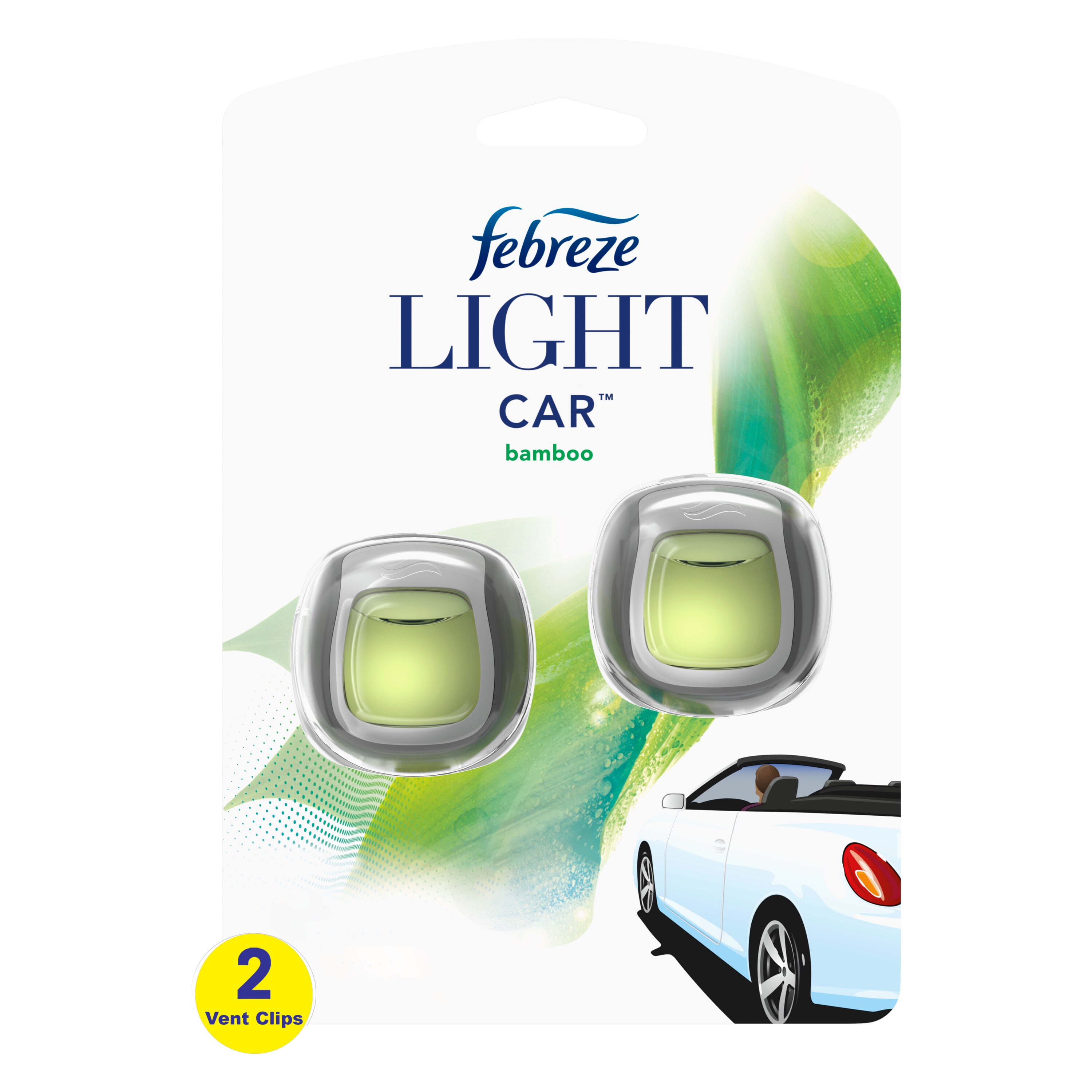 Febreze Odor Eliminator 0.06-fl oz Light Bamboo Car Air Freshener