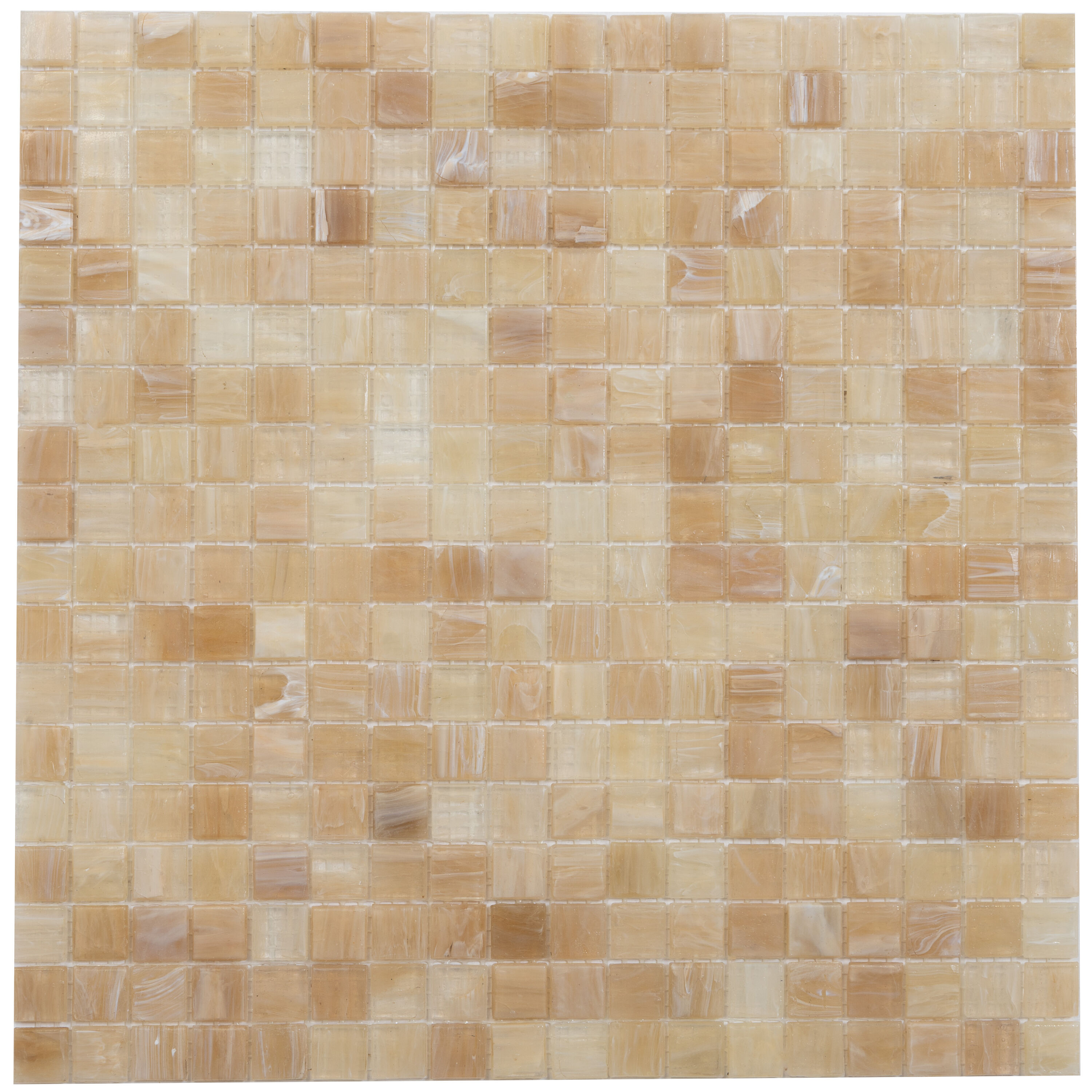 Cream Beige Glass Mosaic Wall and Floor Tile