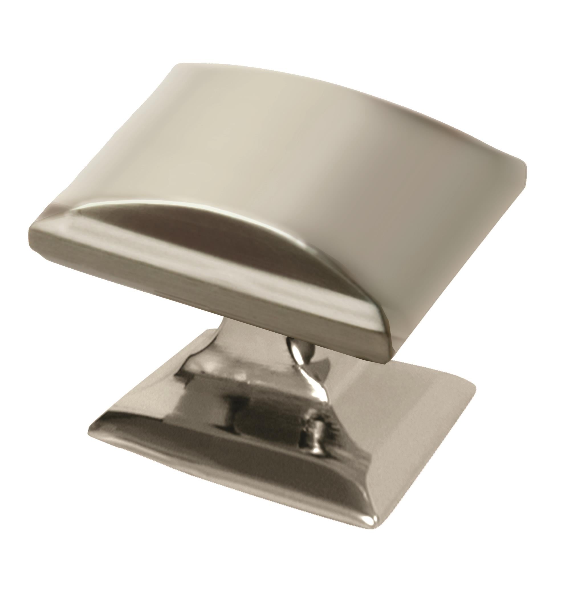 Amerock 2000694 Candler 1-1/4-in Polished Nickel Rectangular Transitional Cabinet Knob